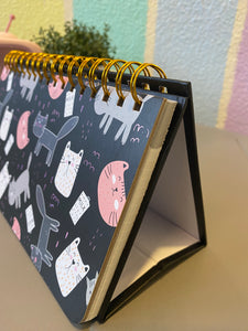 Cat Weekly Planner - Black Colour