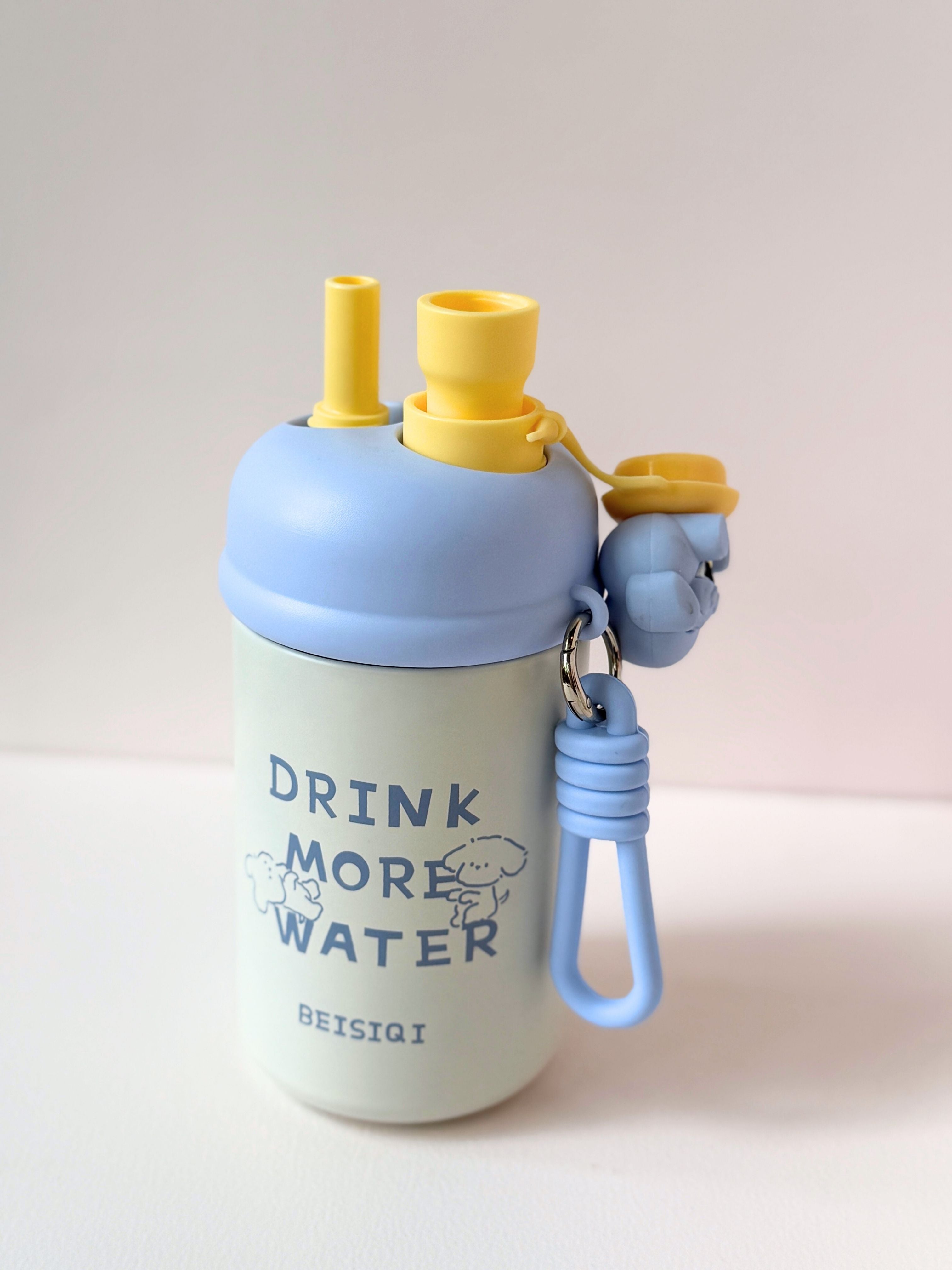 Drink More Water™ Tumbler – 4 Cute Variants | BPA-Free with Fun Character Top