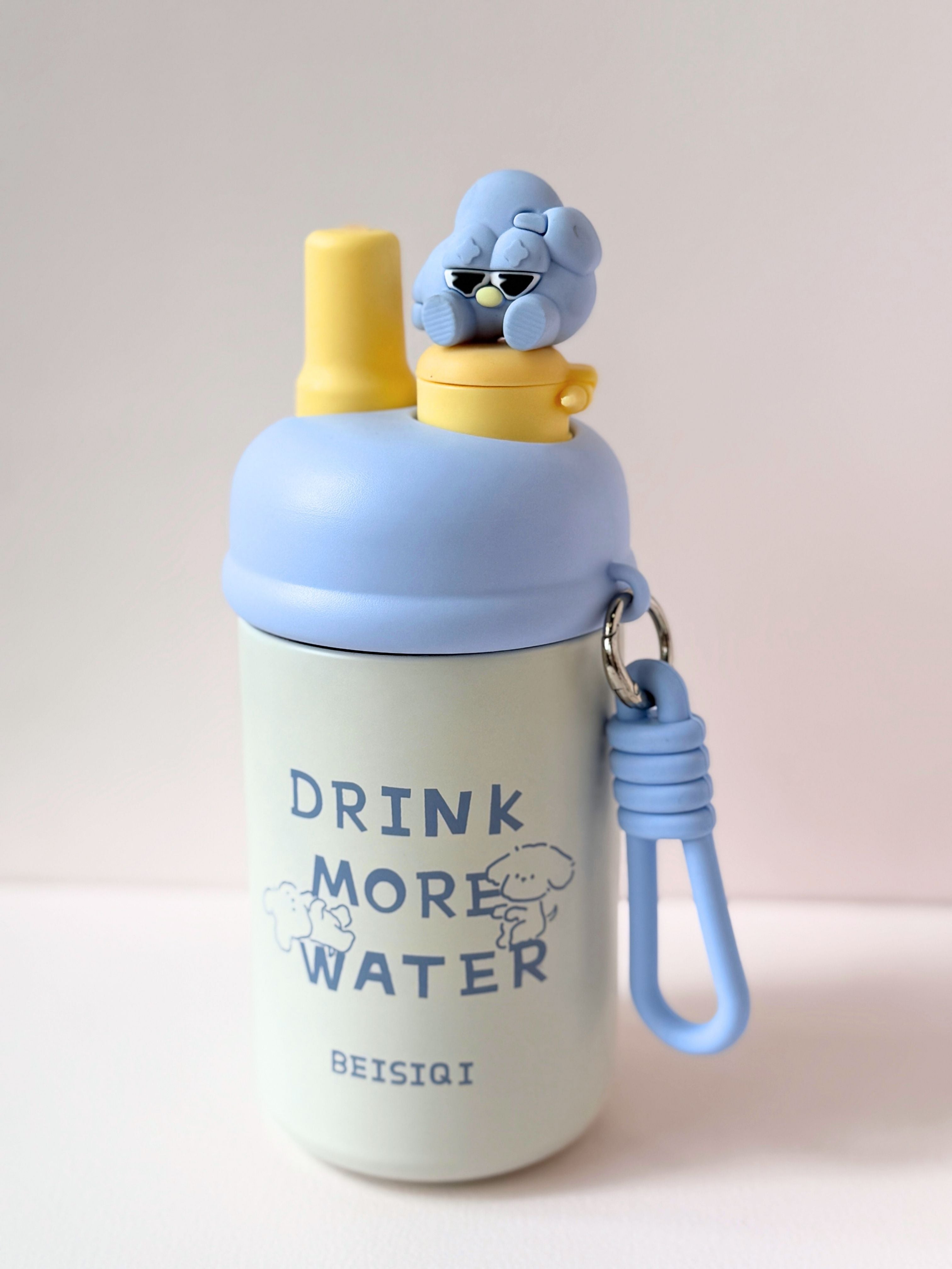 Drink More Water™ Tumbler – 4 Cute Variants | BPA-Free with Fun Character Top
