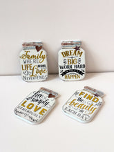 Load image into Gallery viewer, Rustic Mason Jar Inspirational Quote Magnets
