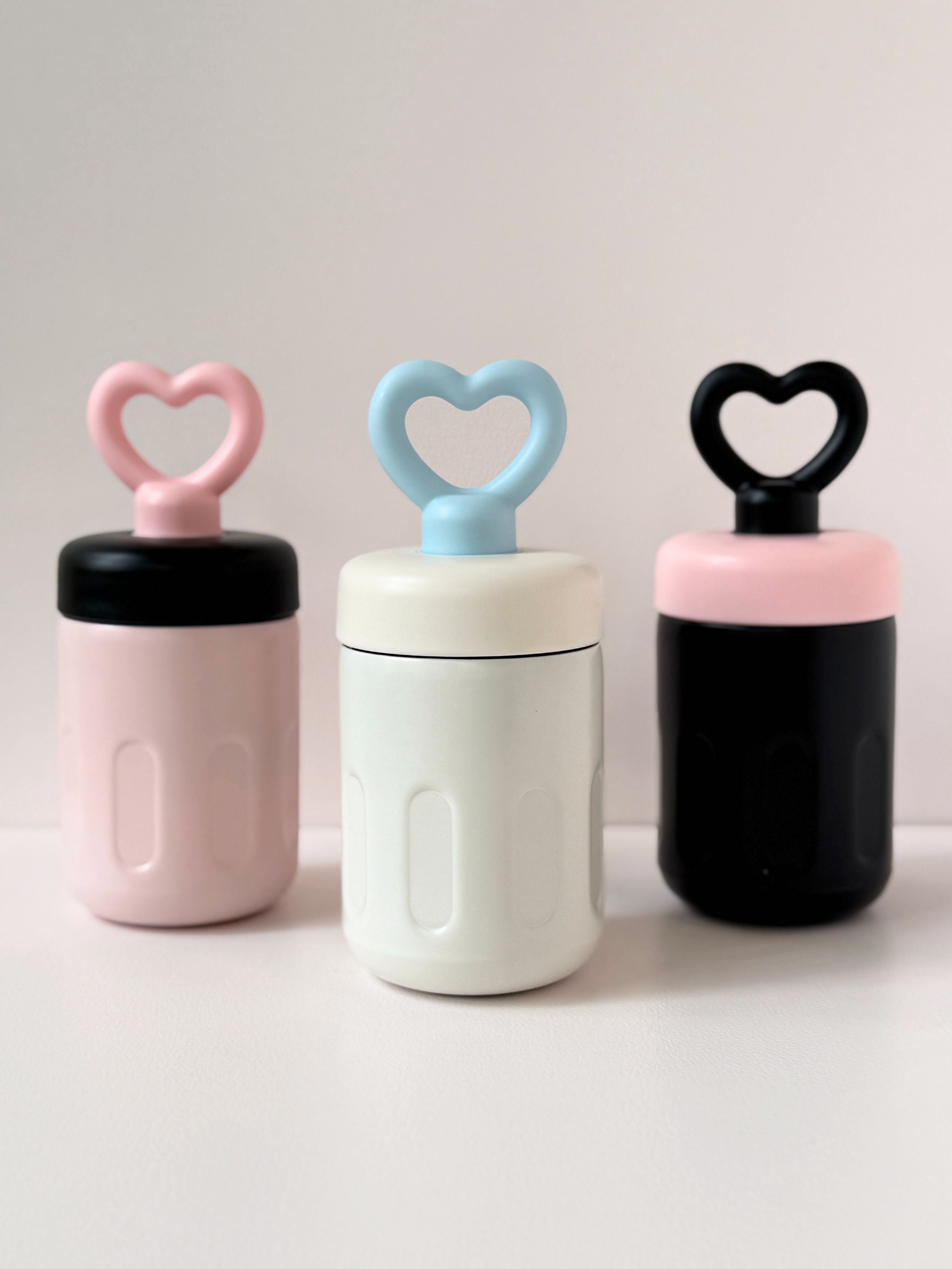 HeartHandle™ Reusable Tumbler Cup – 12oz Cute Leakproof Travel Mug
