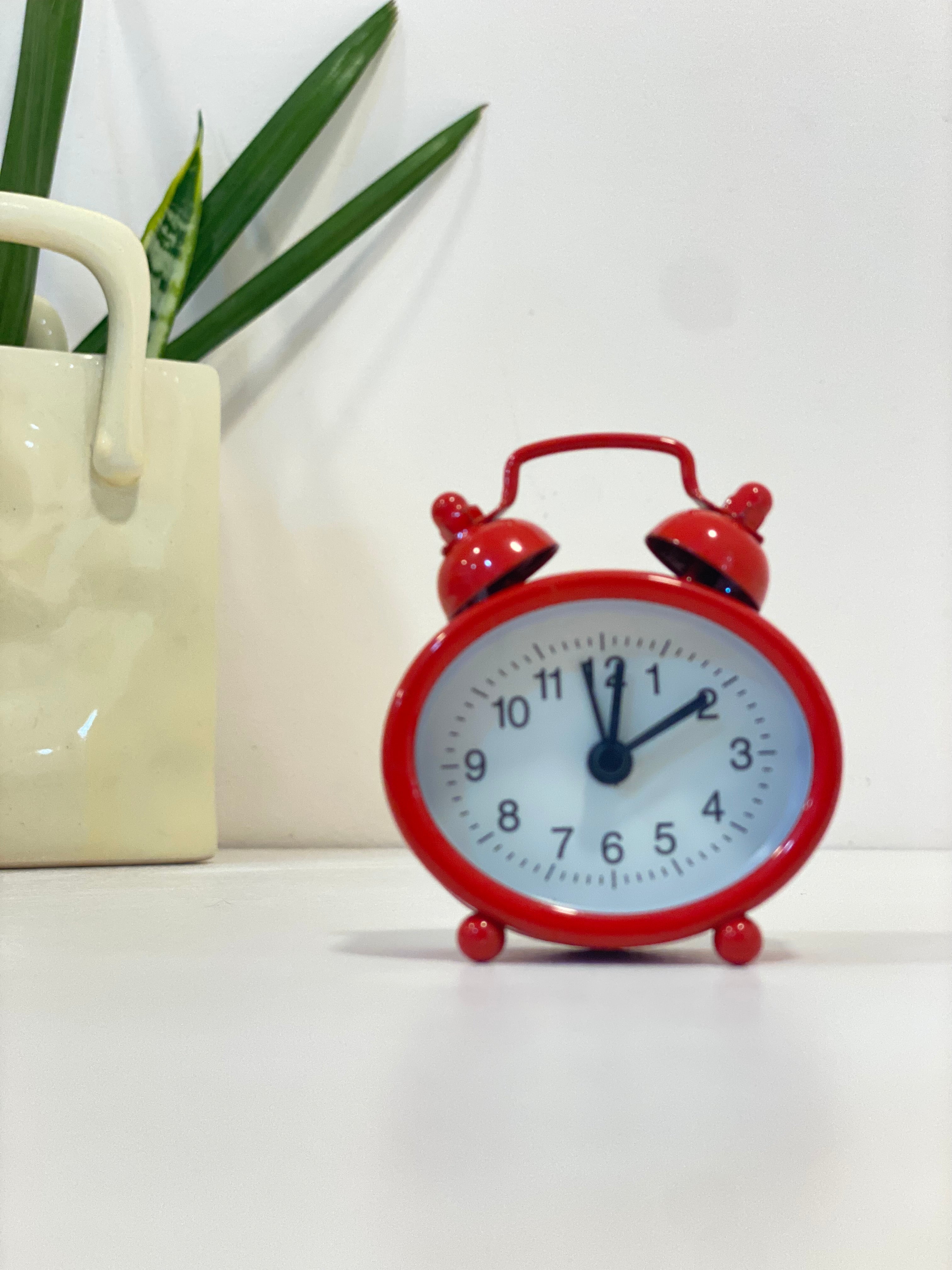 Mini Retro Twin Bell Alarm Clocks – Cute & Colourful Desk Decor