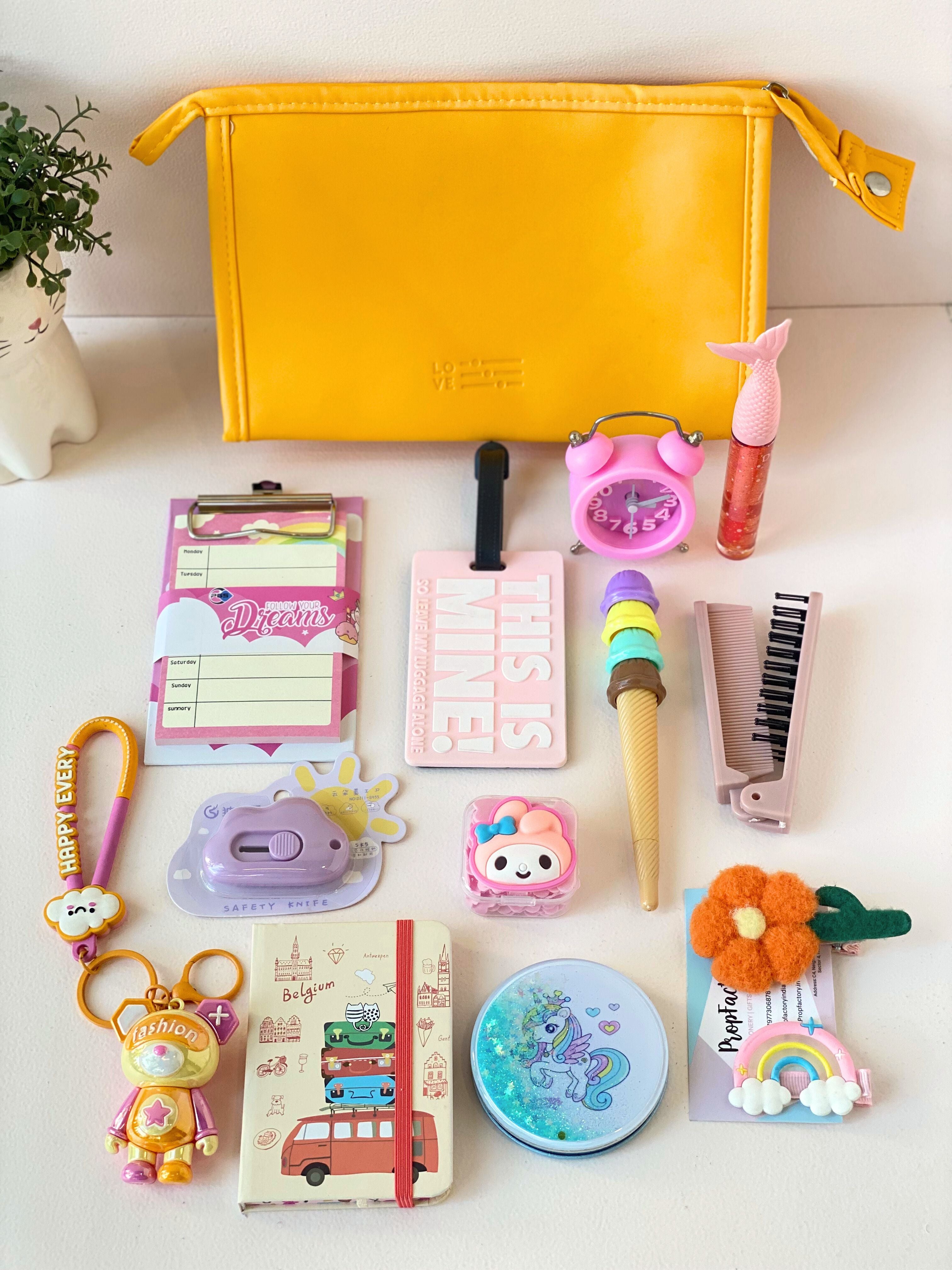 Travel-Friendly Girls' Gift Hamper | Cute Stationery & Essentials in Compact Pouch