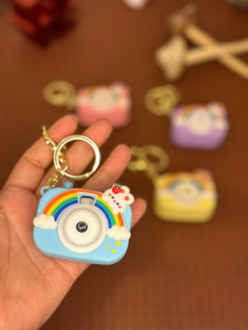 Camera Rainbow Keychain