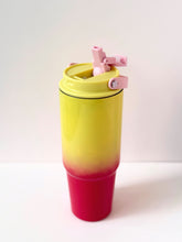Load image into Gallery viewer, Gradient Colour Reusable Tumbler with Handle – 40oz Insulated Travel Cup
