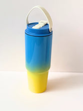 Load image into Gallery viewer, Gradient Colour Reusable Tumbler with Handle – 40oz Insulated Travel Cup
