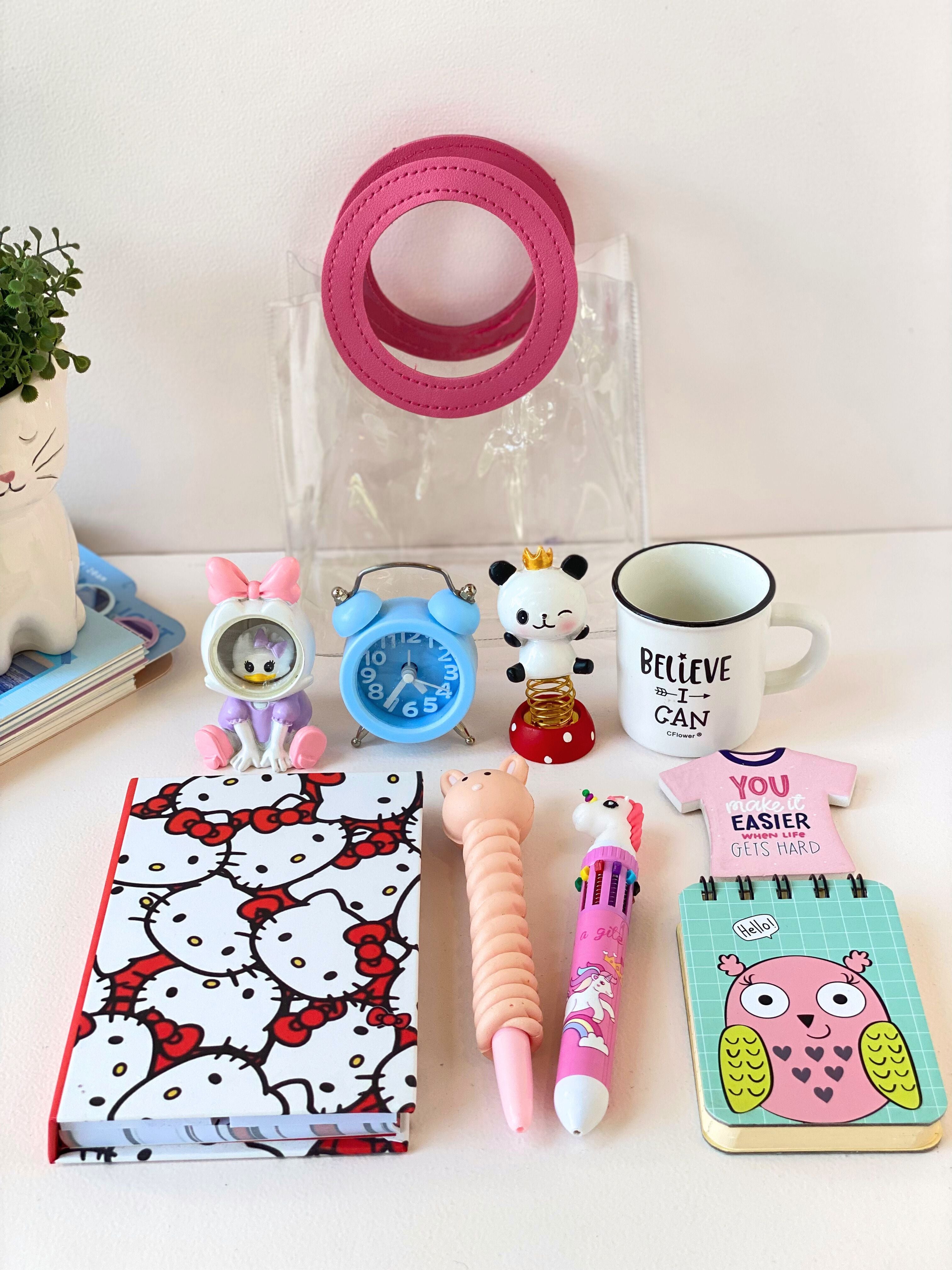 Cute Desk Essentials Hamper | Hello Kitty & Animal-Themed Stationery Set for Kids & Teens