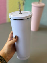 Load image into Gallery viewer, Cute Pastel Sipper Flask With Staw
