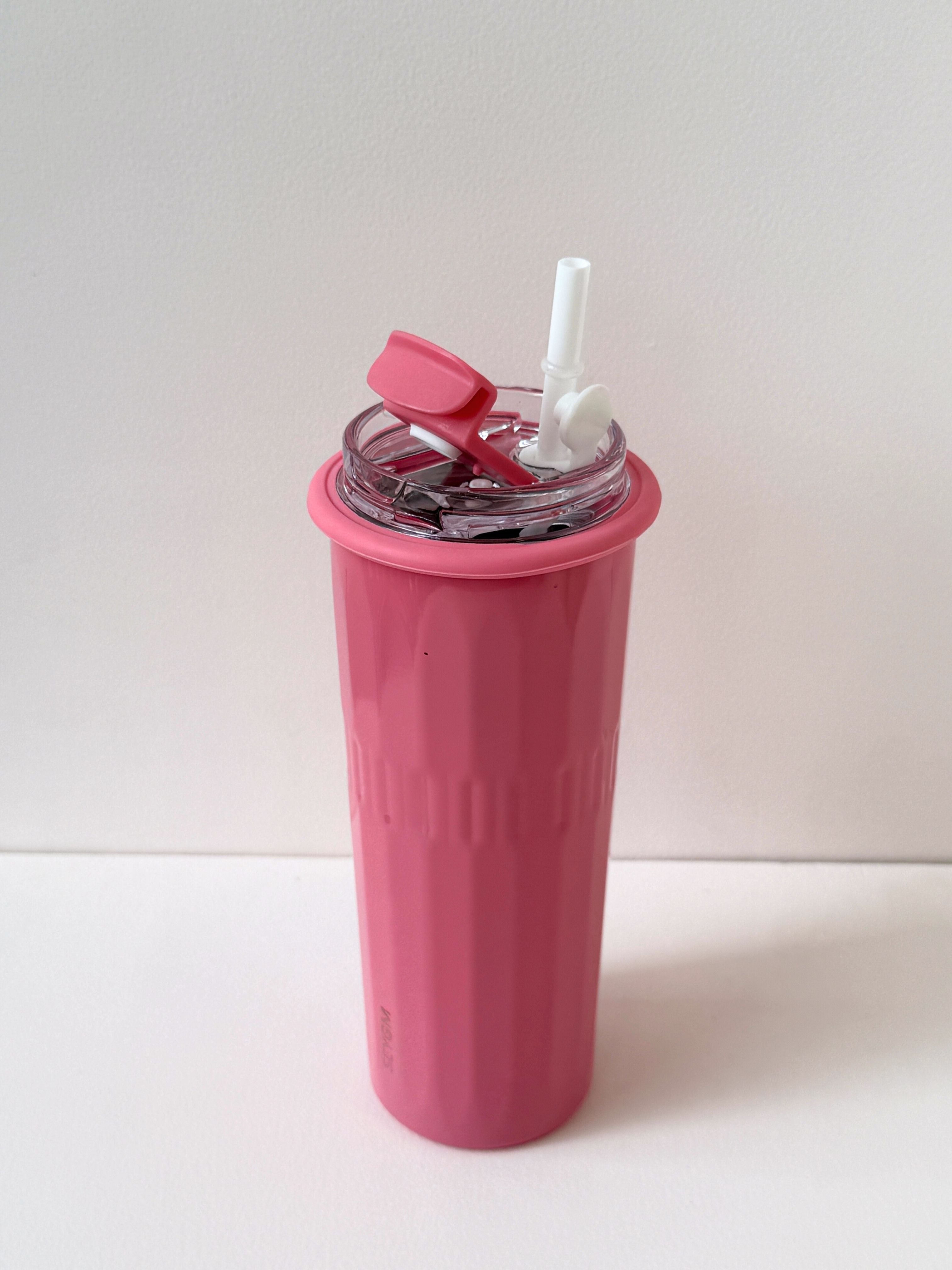 Pastel Tall Reusable Tumbler with Straw – 500ml Travel Cup (4 Color Options)