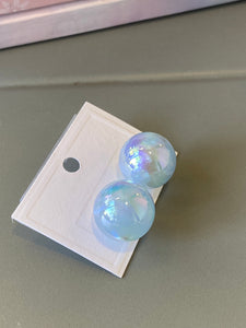 Holographic Pearl Earrings