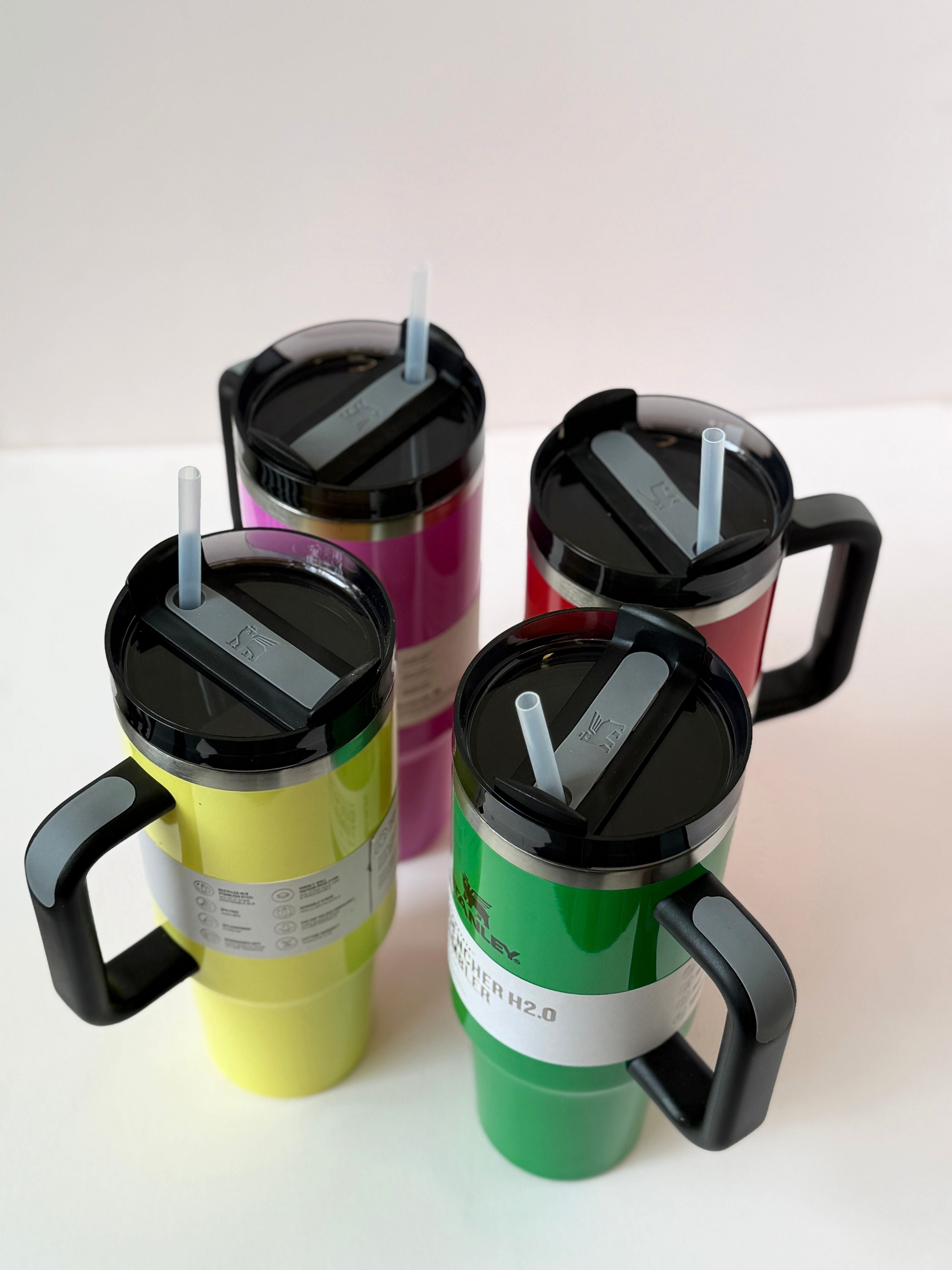 Stanley 40 oz Quencher H2.0 FlowState Tumbler with Handle – Vibrant Color Series