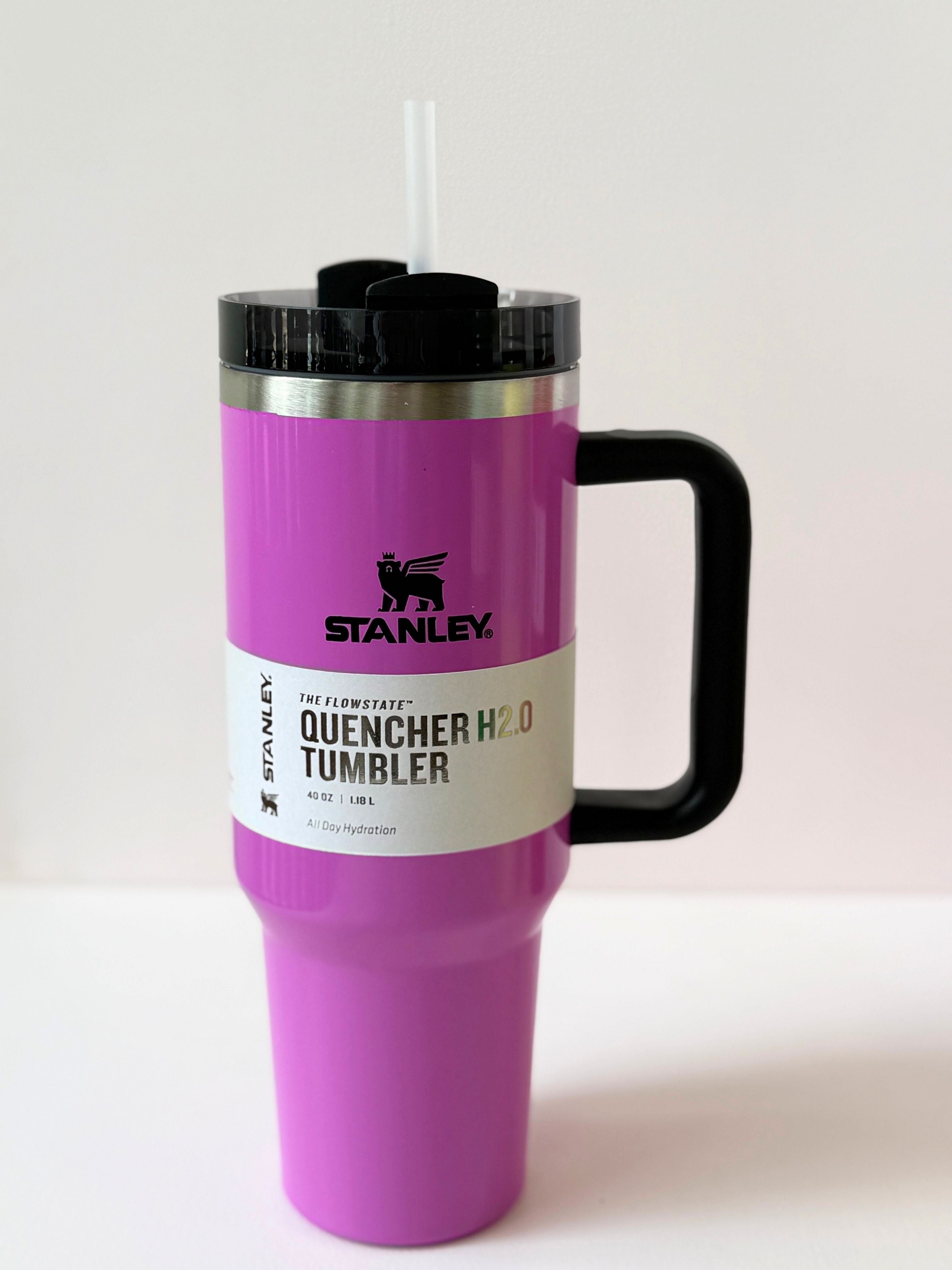 Stanley 40 oz Quencher H2.0 FlowState Tumbler with Handle – Vibrant Color Series