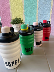 Happy Coffee Sipper Bottle