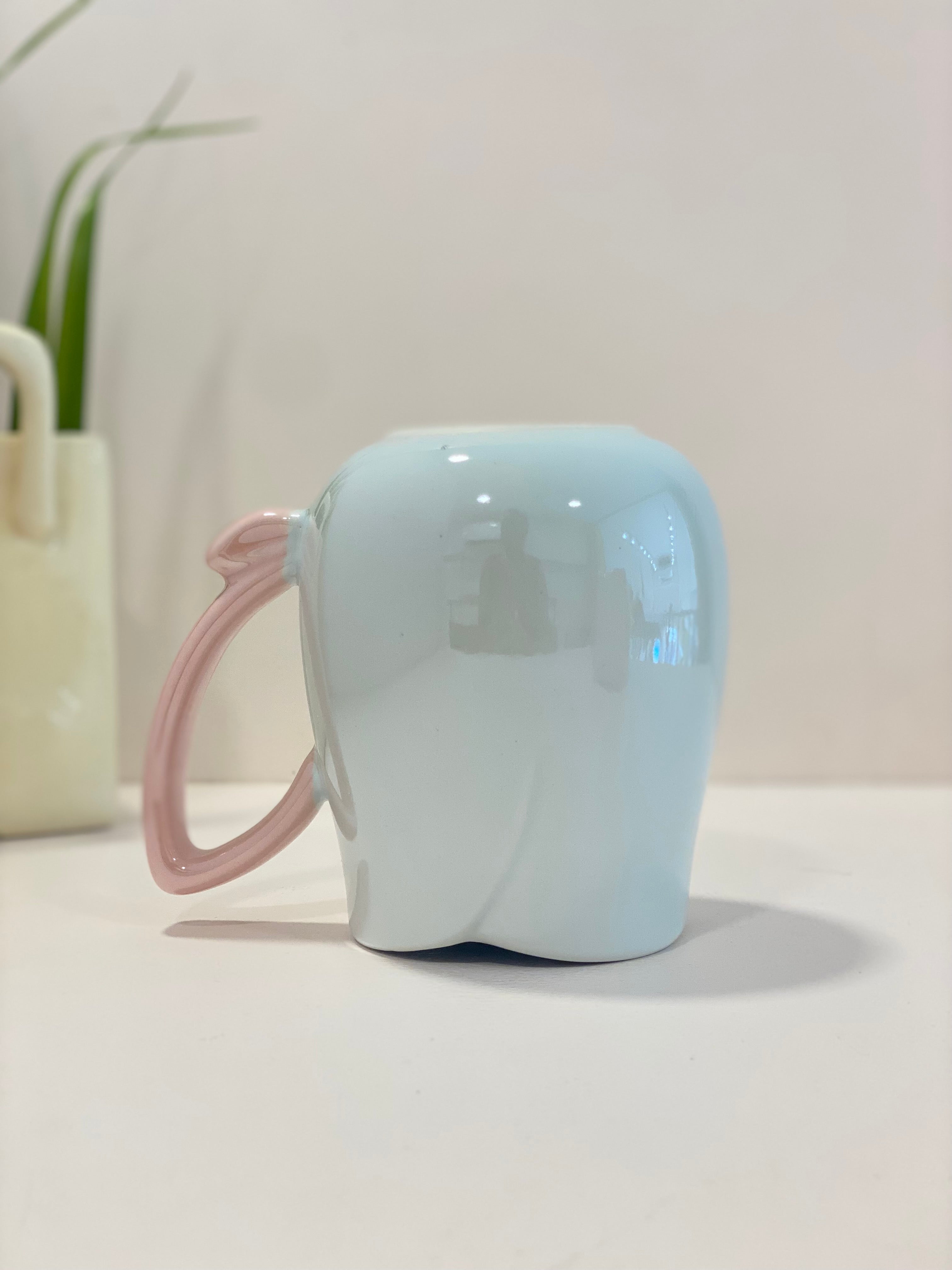 Pastel Ceramic Pouring Mug with Spout & Glossy Handle | Aesthetic Milk Pitcher Coffee Mug | Cute Kitchen & Coffee Bar Mug