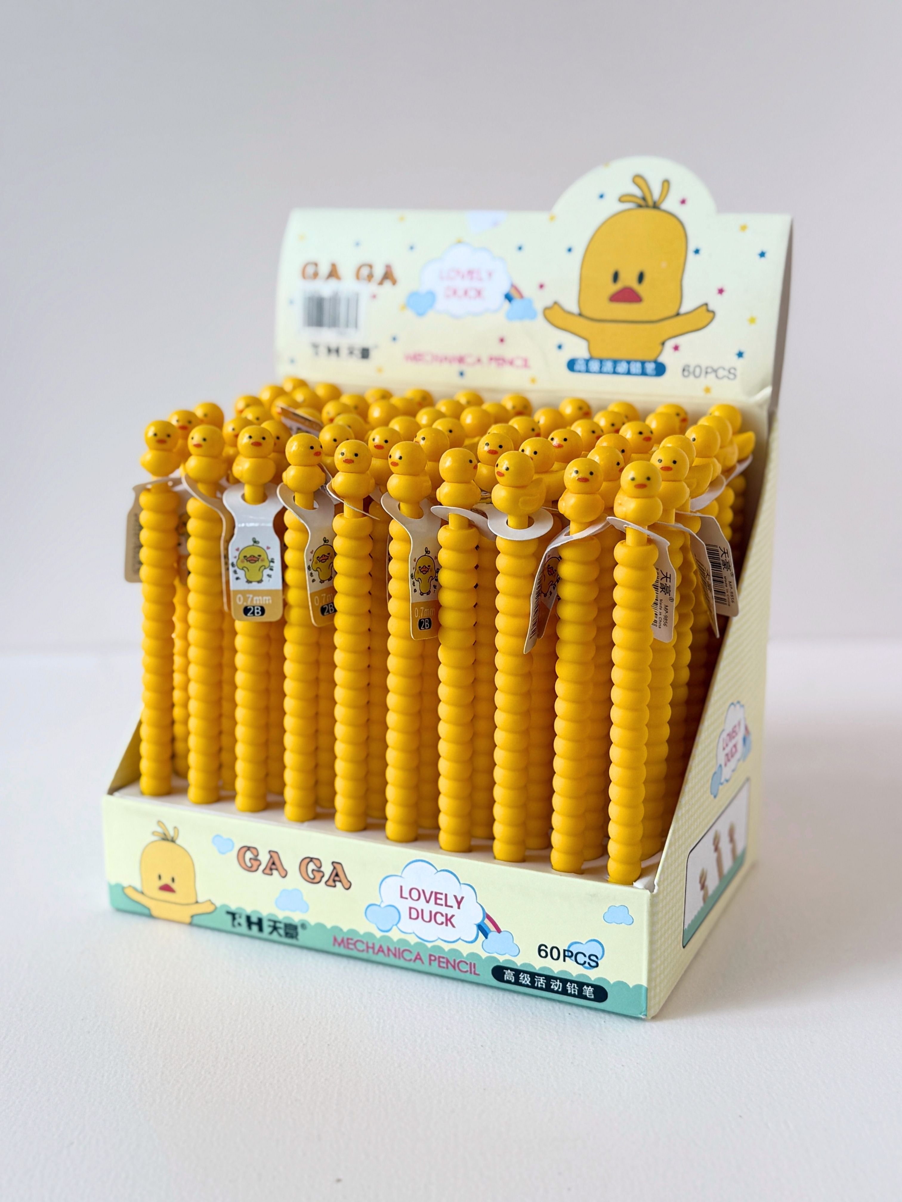 Cute Duck Mechanical Pencil – 0.7mm, Fun Spiral Grip, Refillable