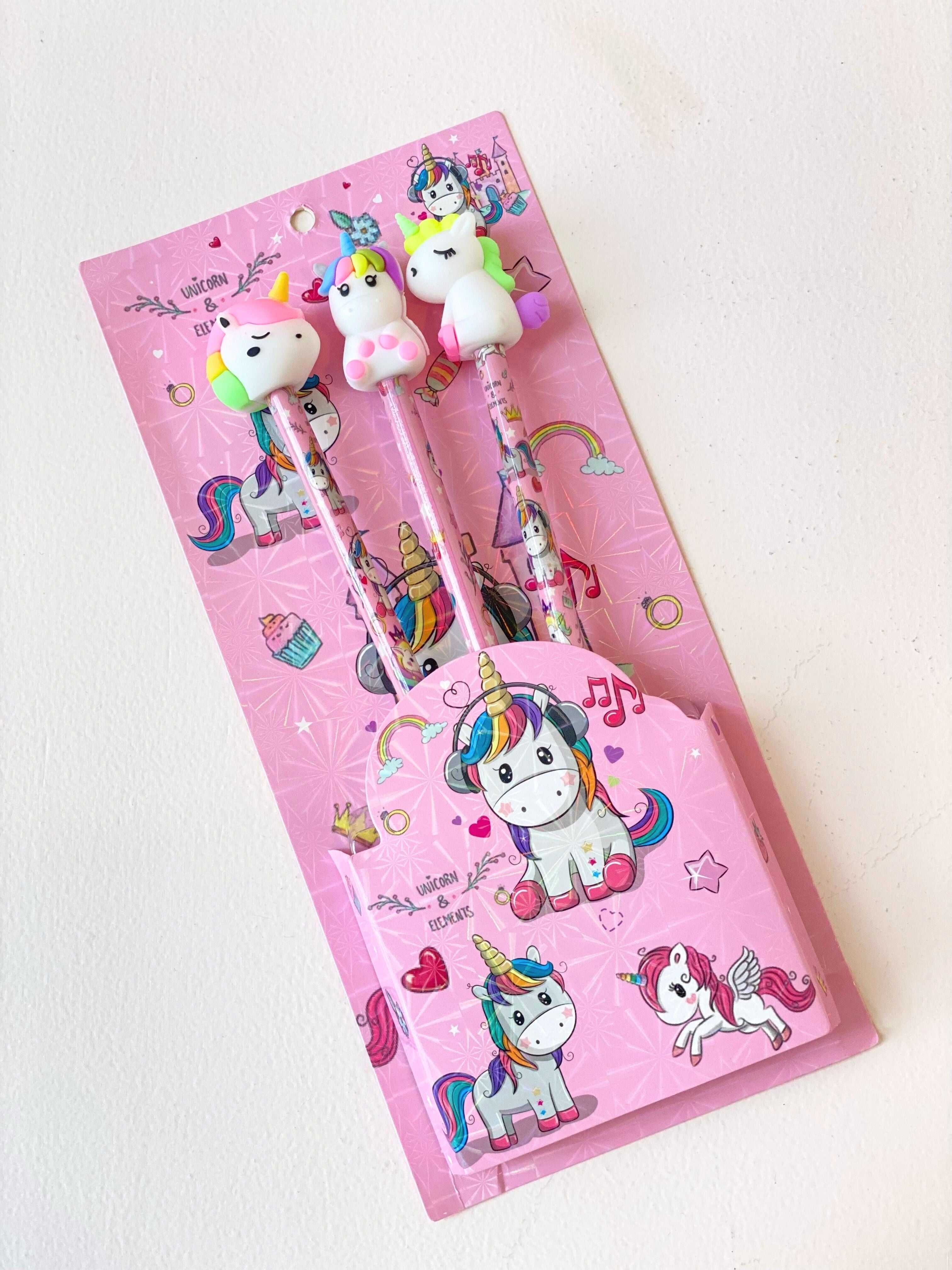 3D Cartoon Topper Pencil Set for Kids – Set of 3 | Cute Themed Characters | Ideal for Gifting & School Use