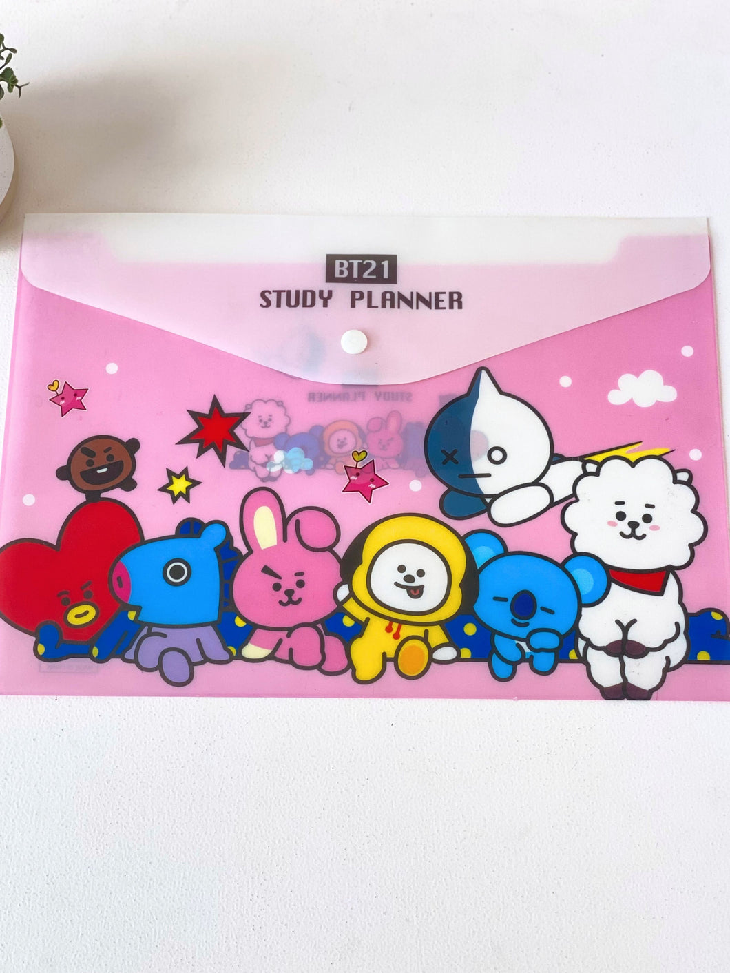 BT21 Cartoon Character A4 Study Planner File Folder