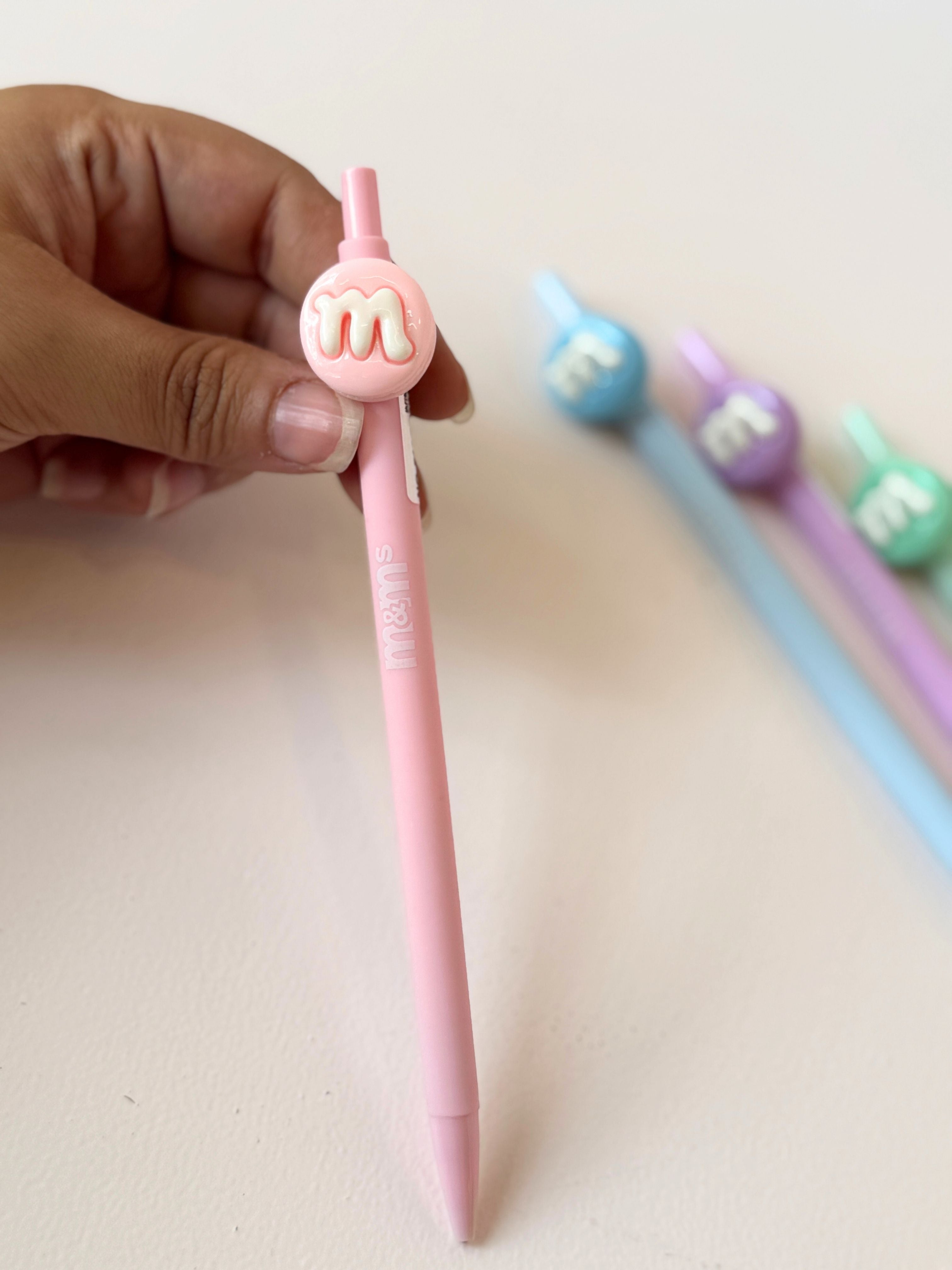 Cute Pastel M&M Macaron Mechanical Pencil – 0.5mm Lead