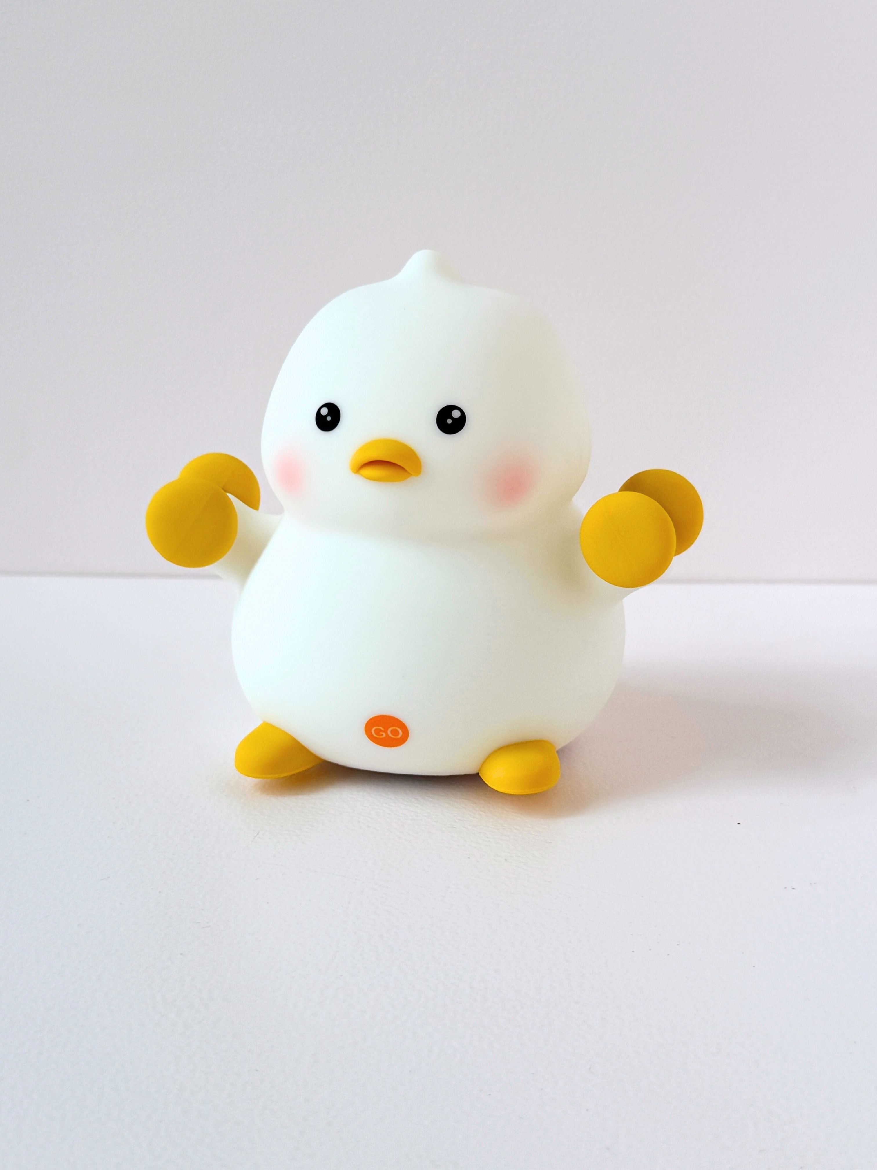 GlowDuck™ Soft Silicone Night Light – Touch-Activated & Rechargeable