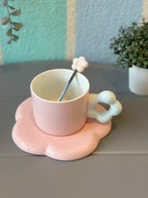 Load image into Gallery viewer, Flower Mug with Saucer
