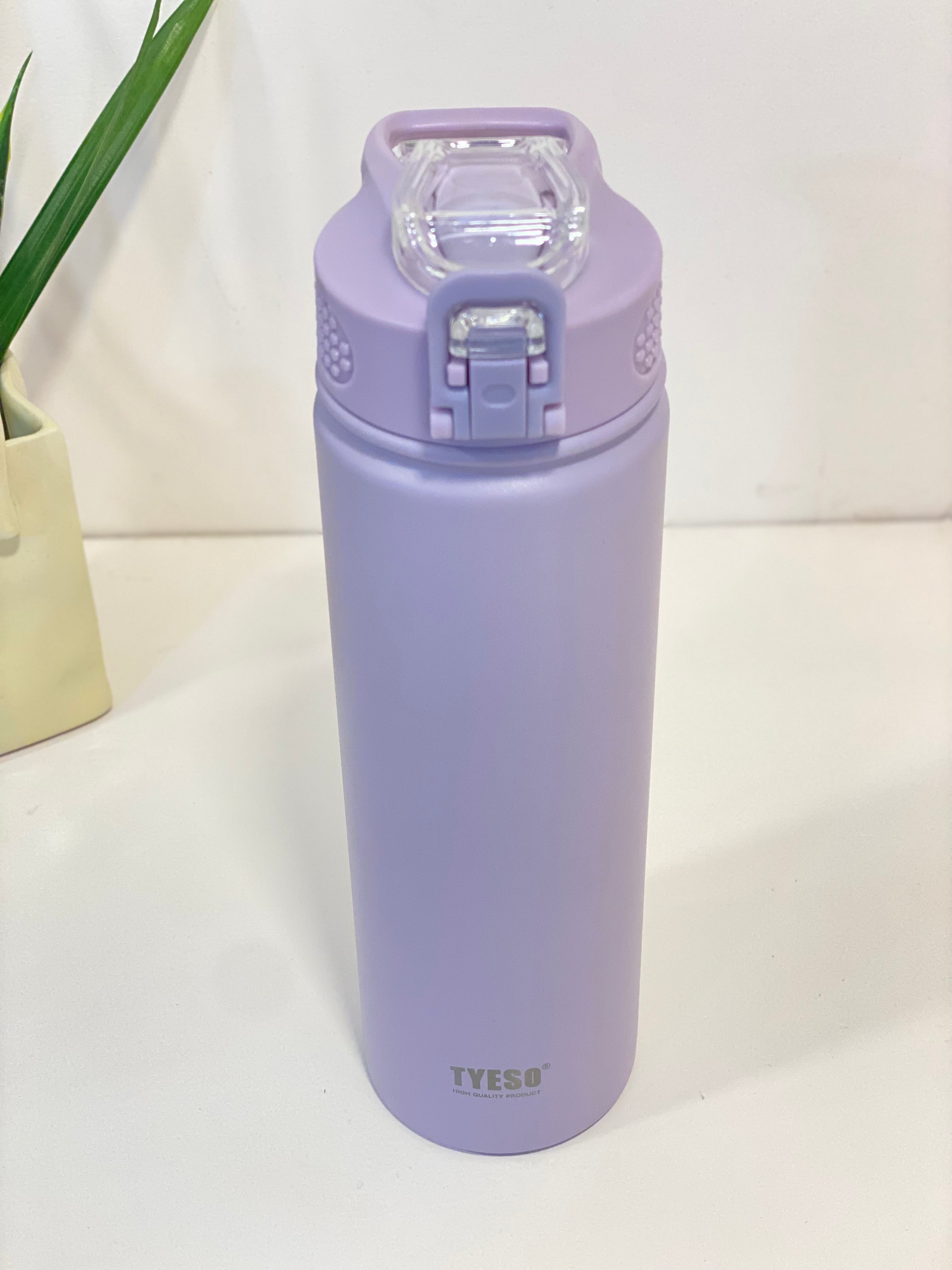 TYESO 759 ML Vacuum Insulated Stainless Steel Water Bottle – Leakproof Thermal Flask with Flip Lid & Handle | Hot & Cold Drink Bottle