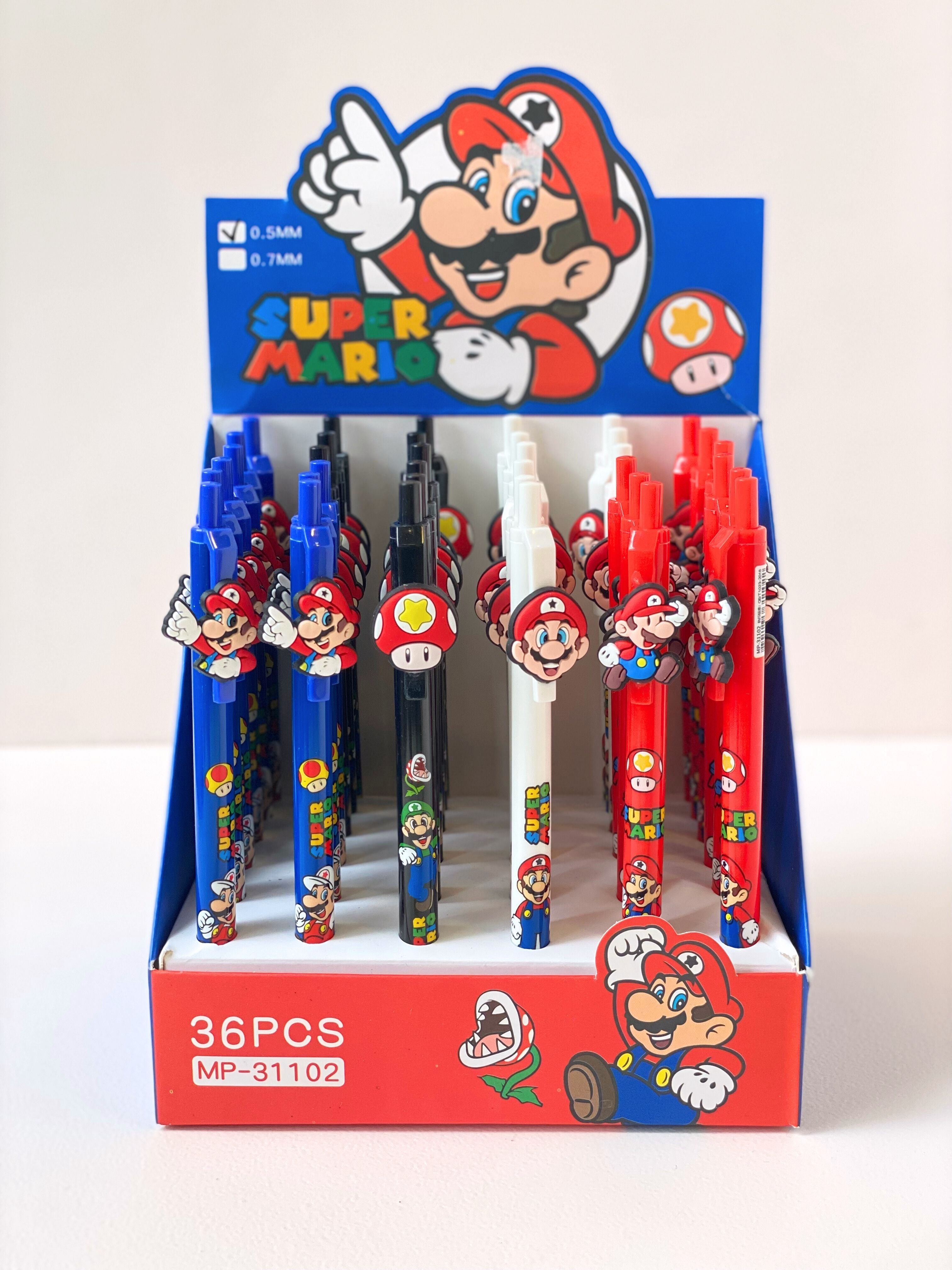 Super Mario Cartoon Gel Pens – 0.5mm | Fun Stationery for Kids & Collectors (1p)
