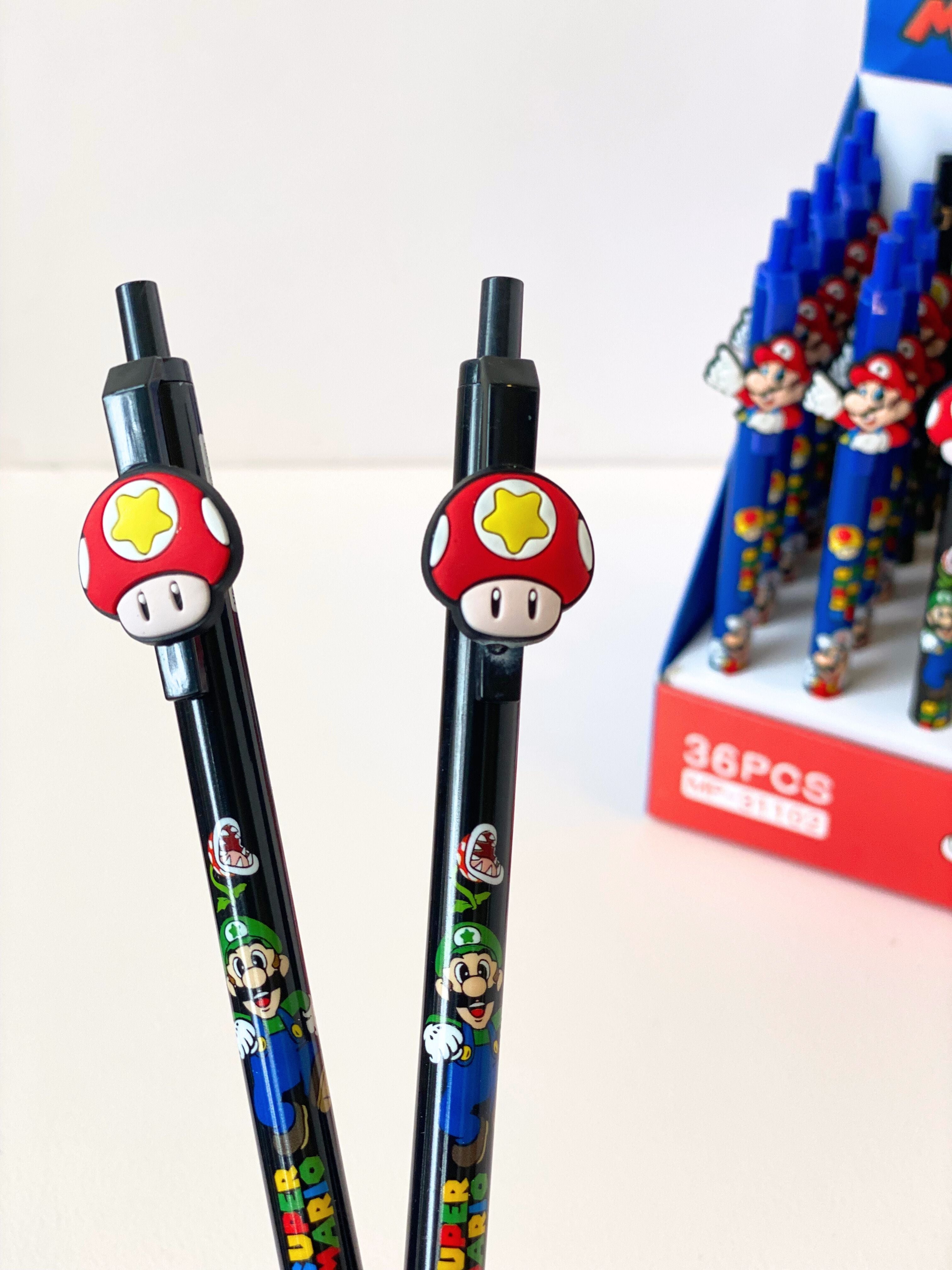 Super Mario Cartoon Gel Pens – 0.5mm | Fun Stationery for Kids & Collectors (1p)