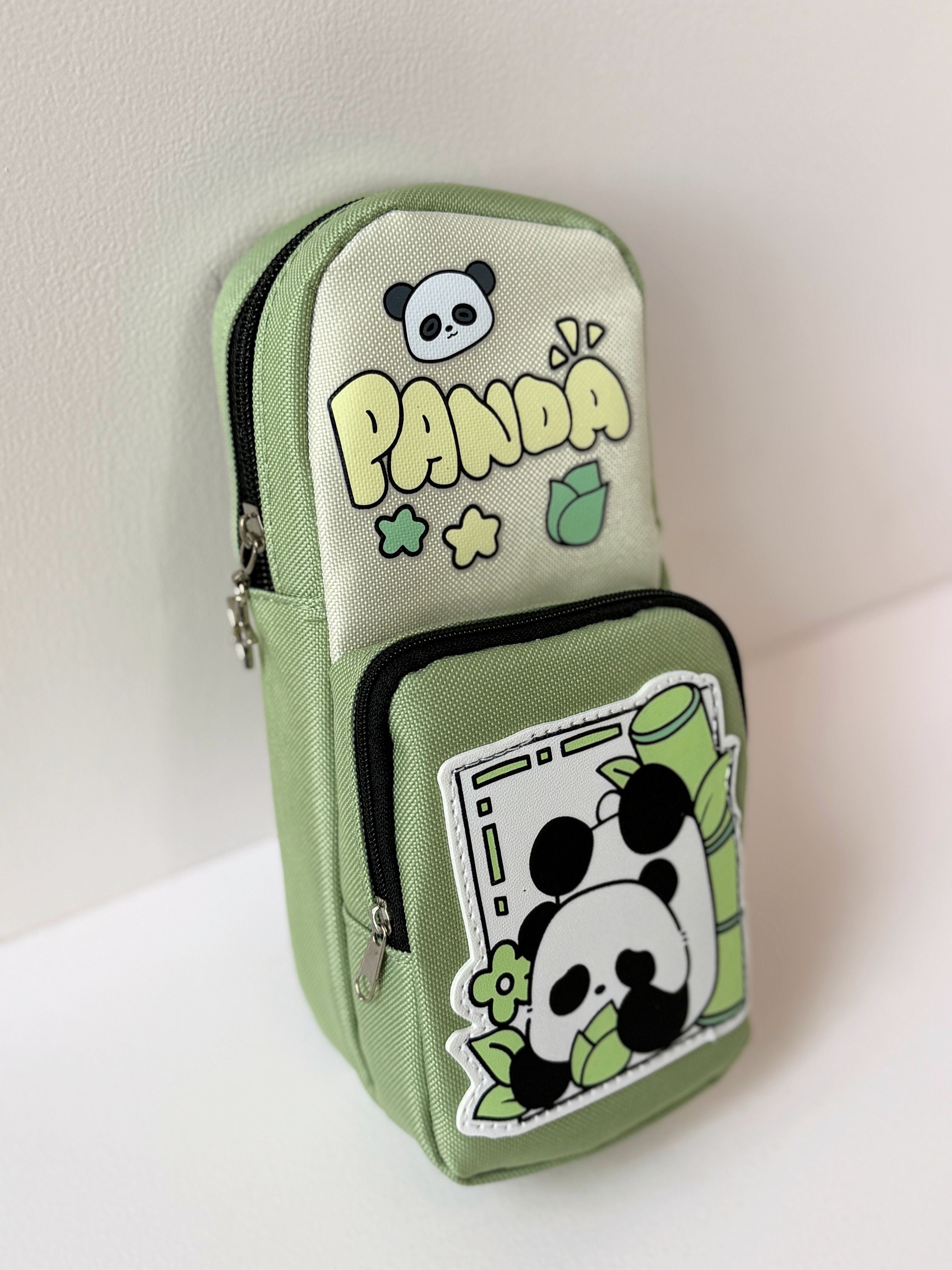 Kawaii Panda Pencil Case – Multi-Compartment Storage Pouch for Kids & Teens