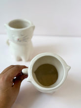Load image into Gallery viewer, Whiskered Charm Ceramic Cat Mug/Planter
