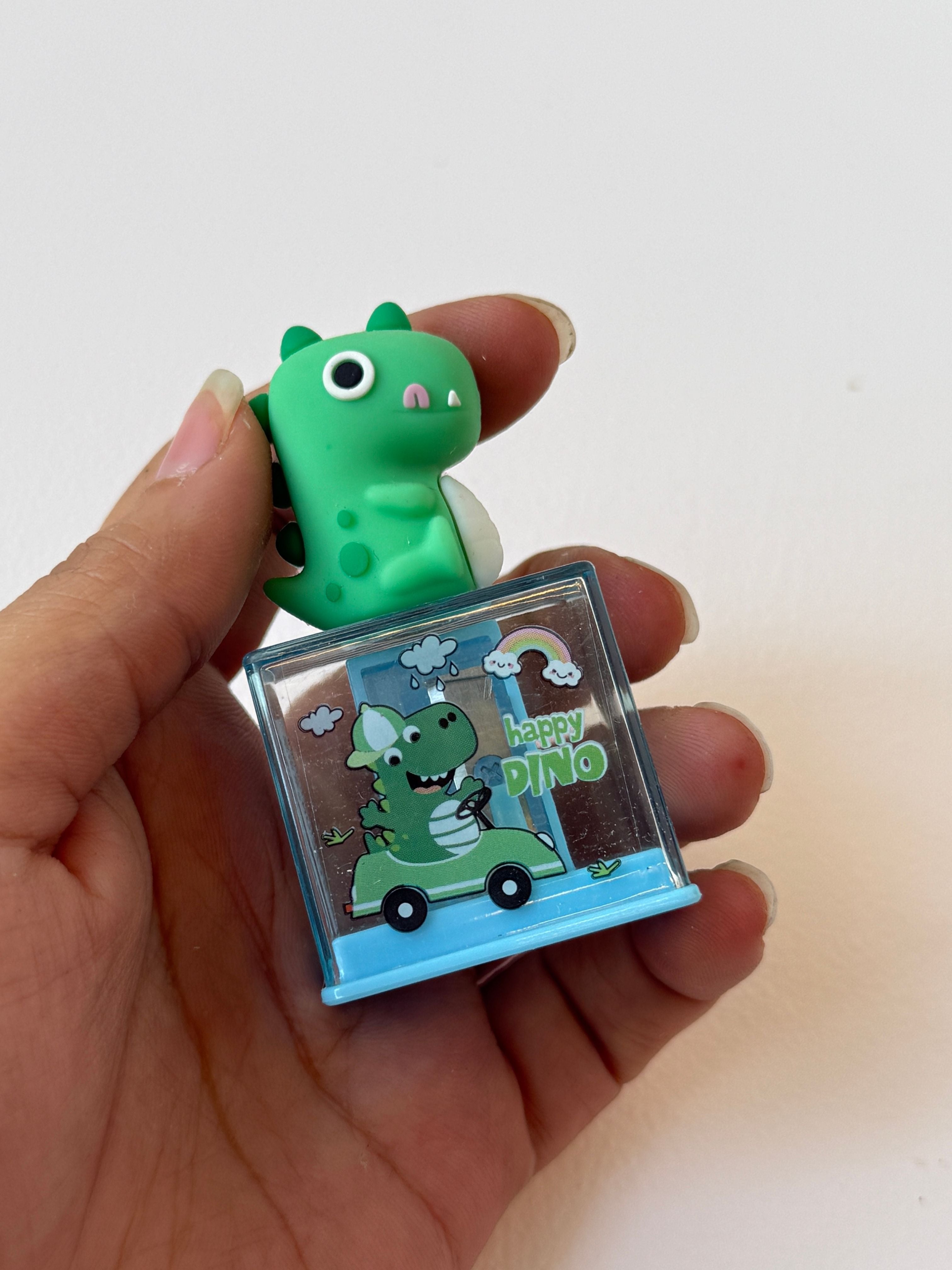 Happy Dino Pencil Sharpener – Cute & Colourful Buddy for Your Desk