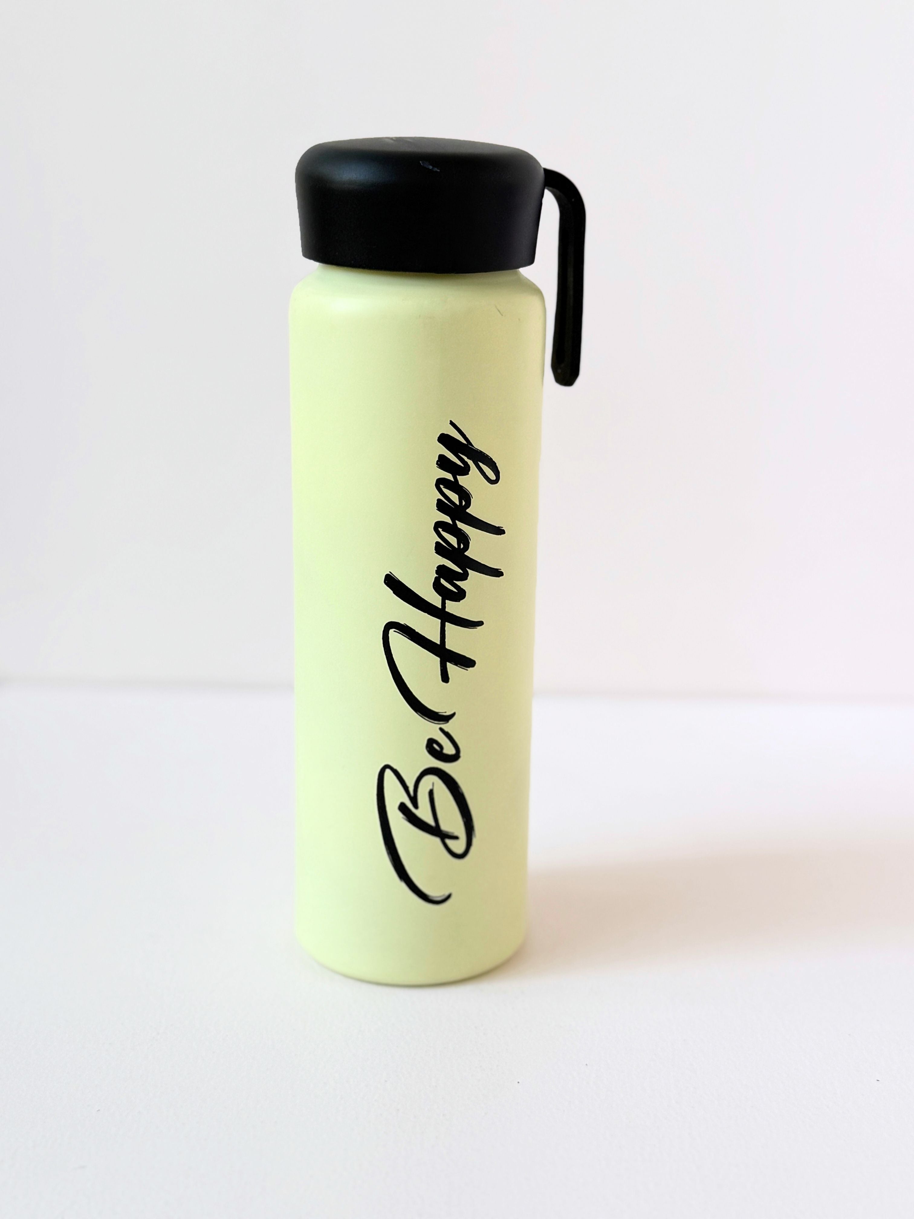 Be Happy 500ml Stainless Steel Water Bottle – Pastel Leakproof Travel Flask