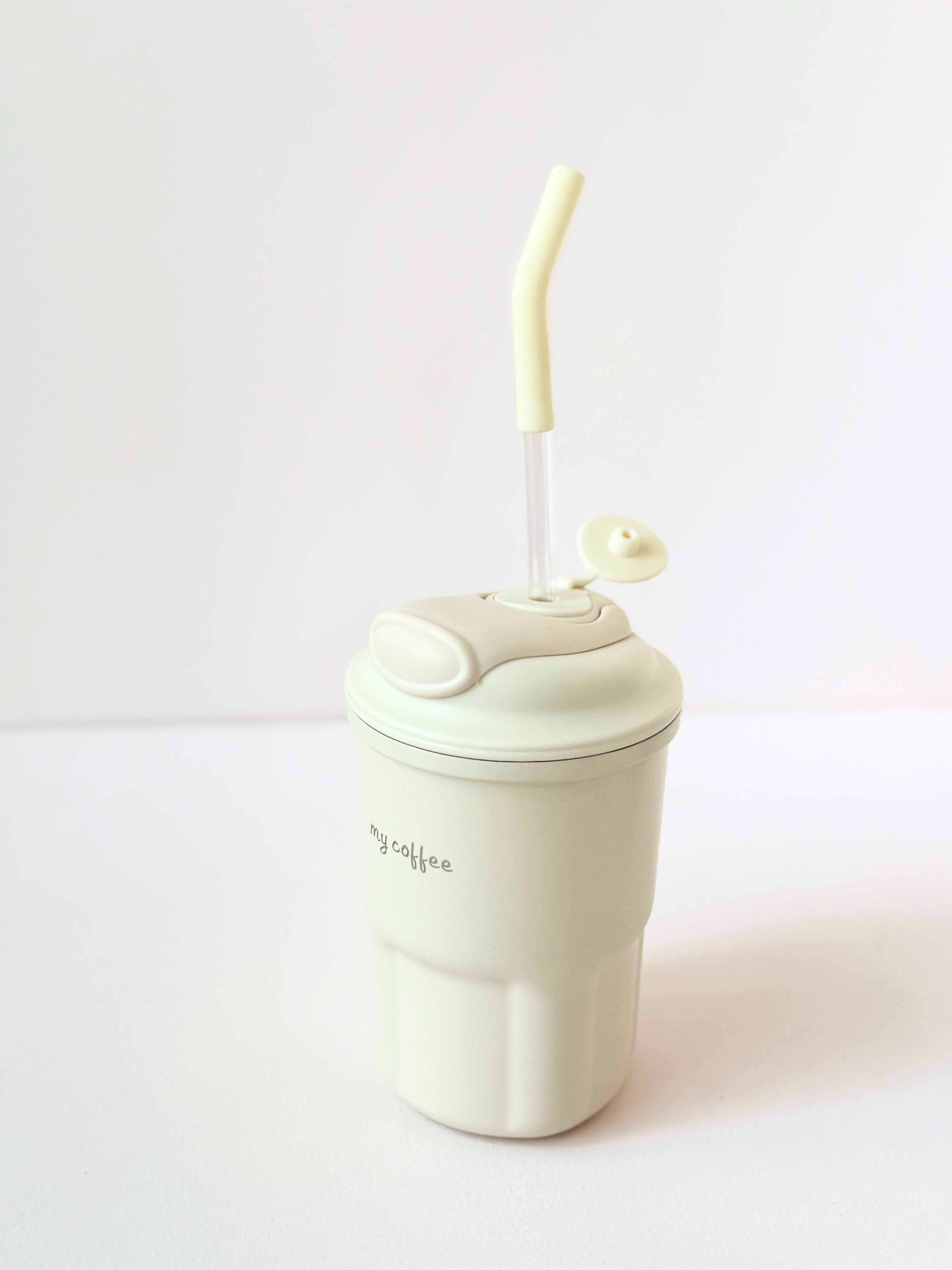 "My Coffee™ Leak-Proof Travel Cup with Straw – 500ml Reusable Tumbler"