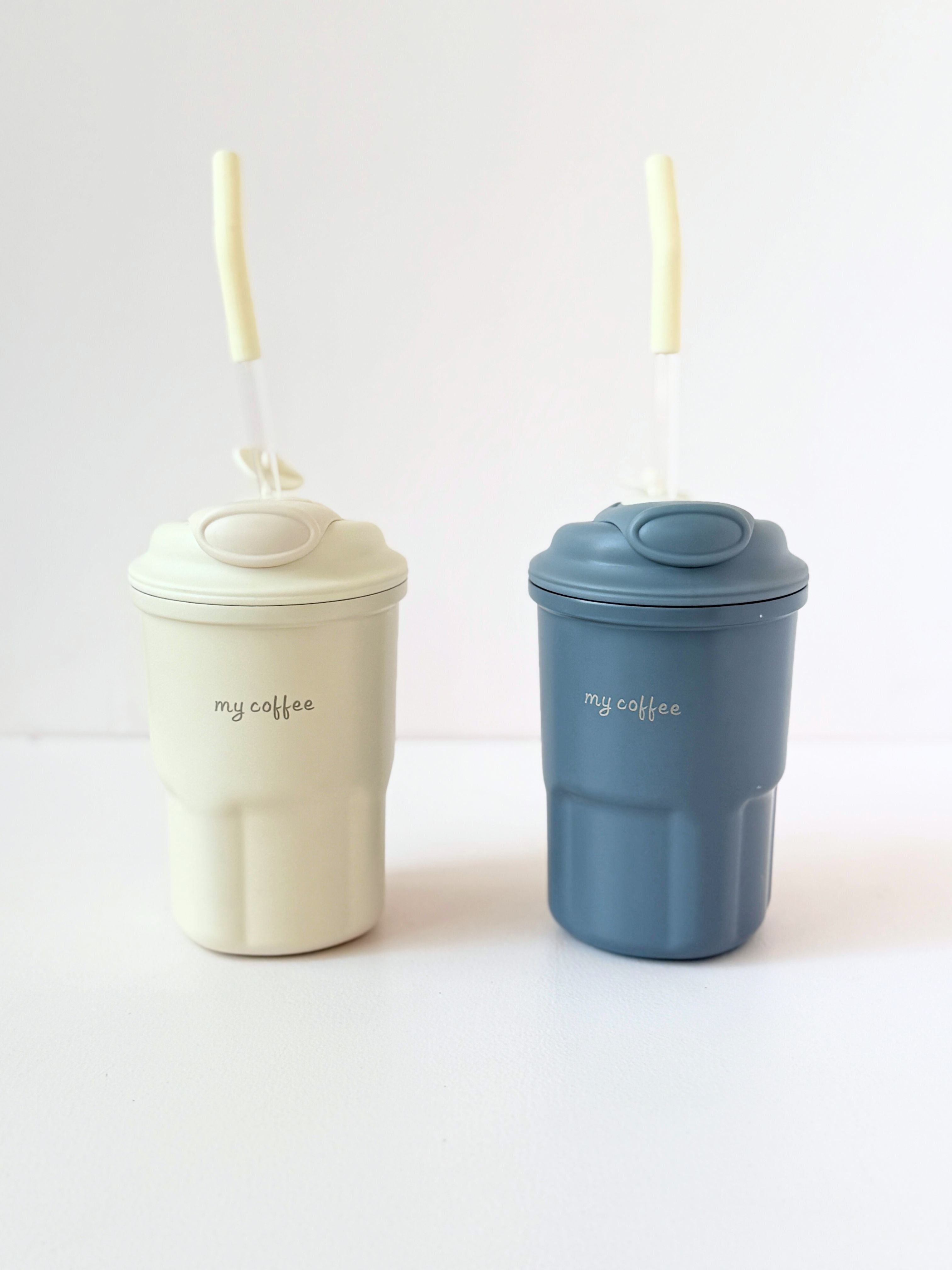 "My Coffee™ Leak-Proof Travel Cup with Straw – 500ml Reusable Tumbler"