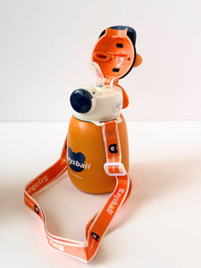 Baysball Sports Bear Water Bottle for Kids – Leakproof, Stainless Steel, with Shoulder Strap