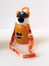 Load image into Gallery viewer, Baysball Sports Bear Water Bottle for Kids – Leakproof, Stainless Steel, with Shoulder Strap
