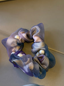 Pearl Organza Scrunchie