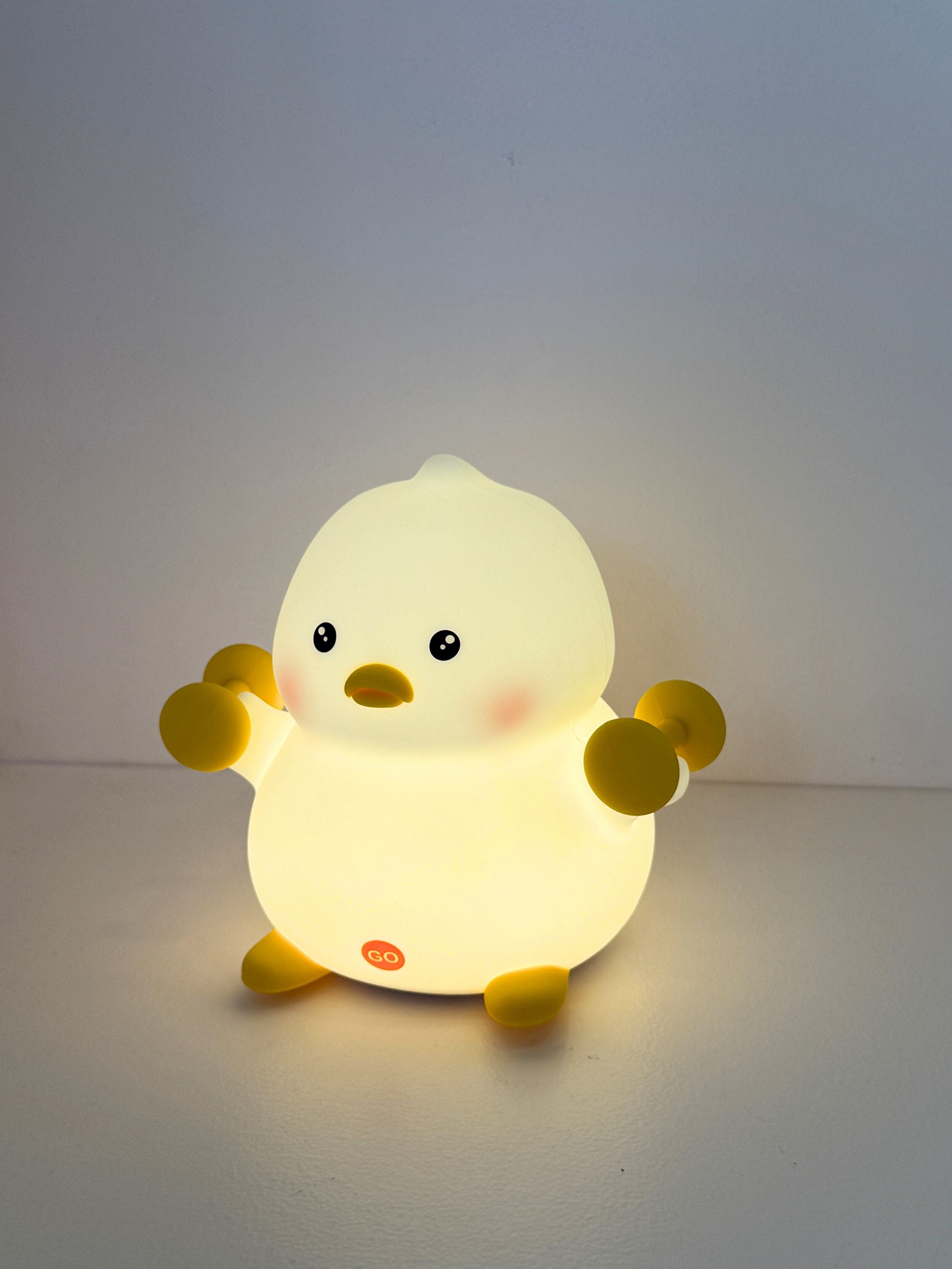 GlowDuck™ Soft Silicone Night Light – Touch-Activated & Rechargeable