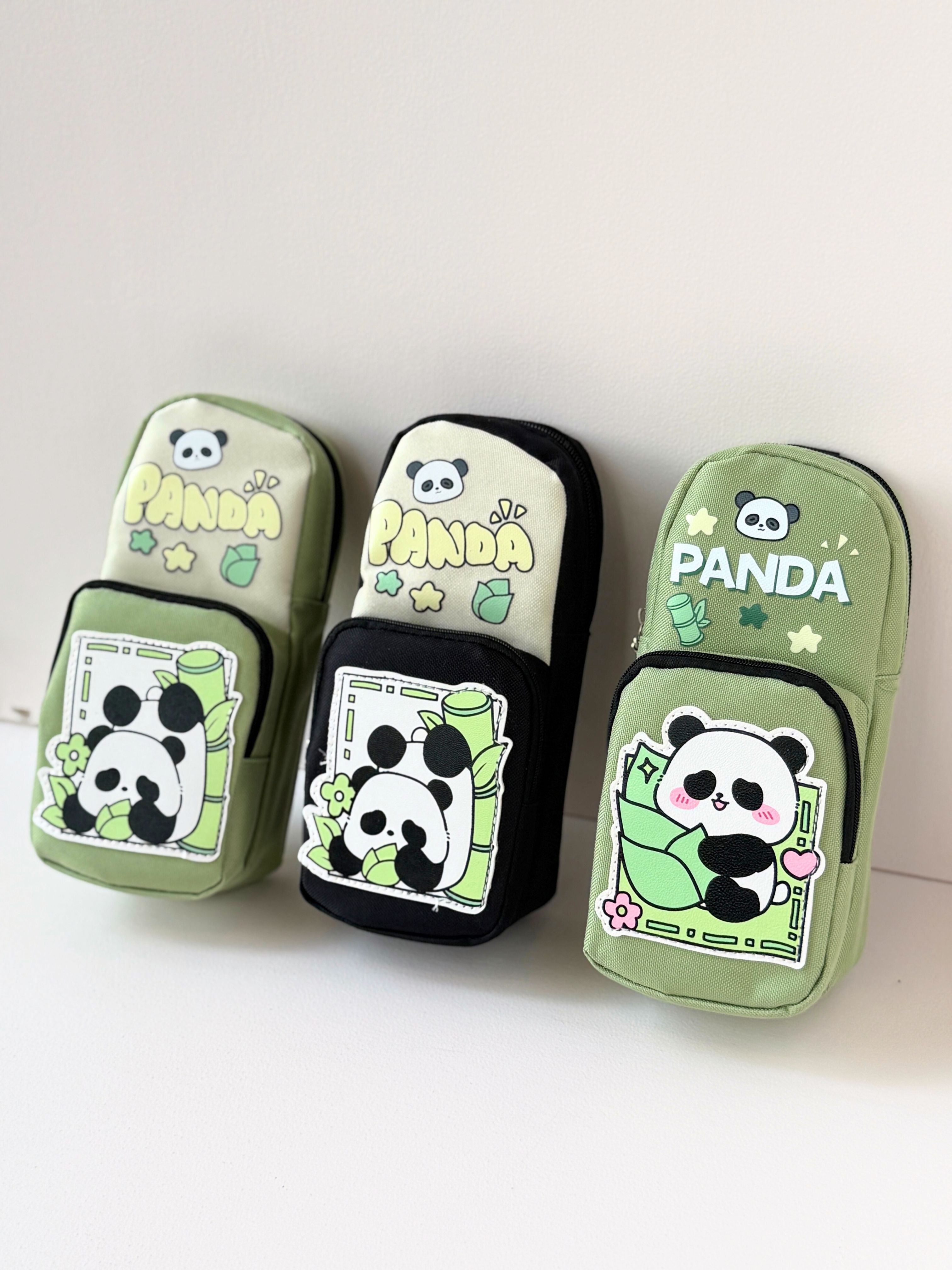 Kawaii Panda Pencil Case – Multi-Compartment Storage Pouch for Kids & Teens