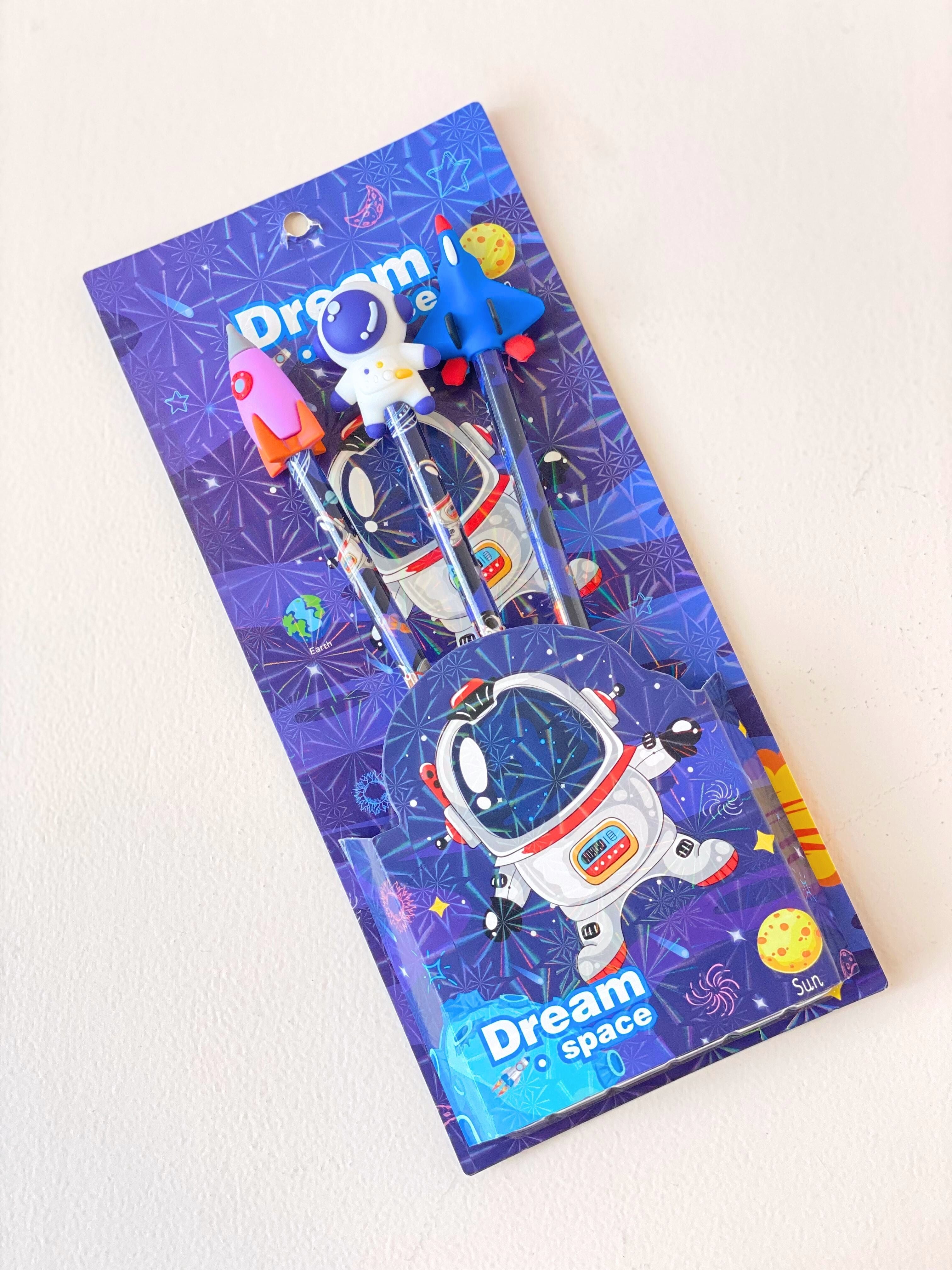 3D Cartoon Topper Pencil Set for Kids – Set of 3 | Cute Themed Characters | Ideal for Gifting & School Use