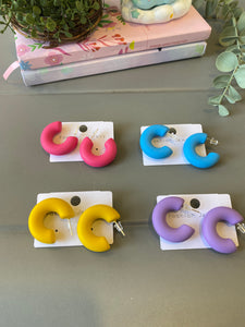 Colourful Hoop Earrings