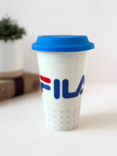 Load image into Gallery viewer, Stylish Ceramic Travel Coffee Cup with Silicone Lid
