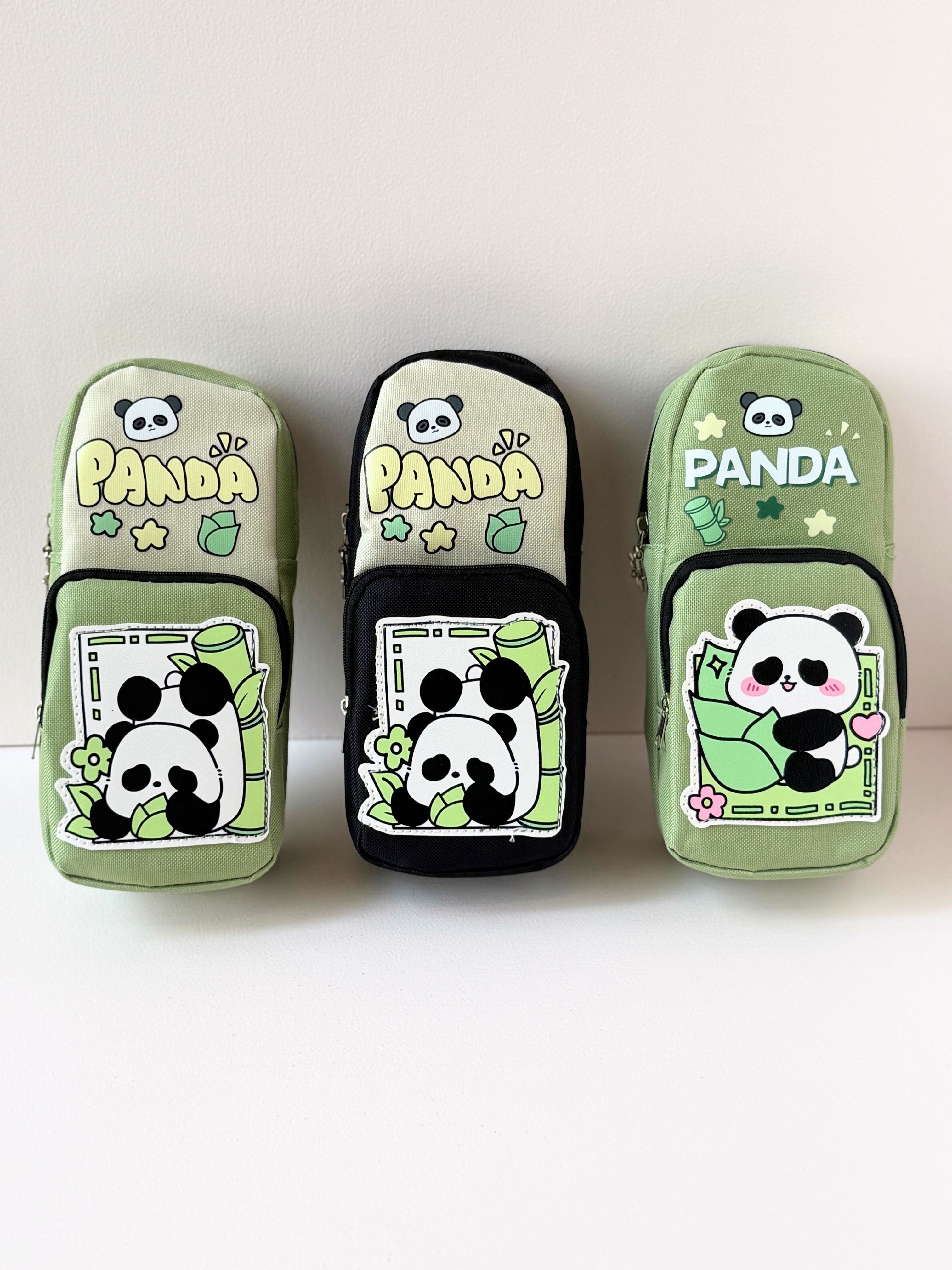 Kawaii Panda Pencil Case – Multi-Compartment Storage Pouch for Kids & Teens