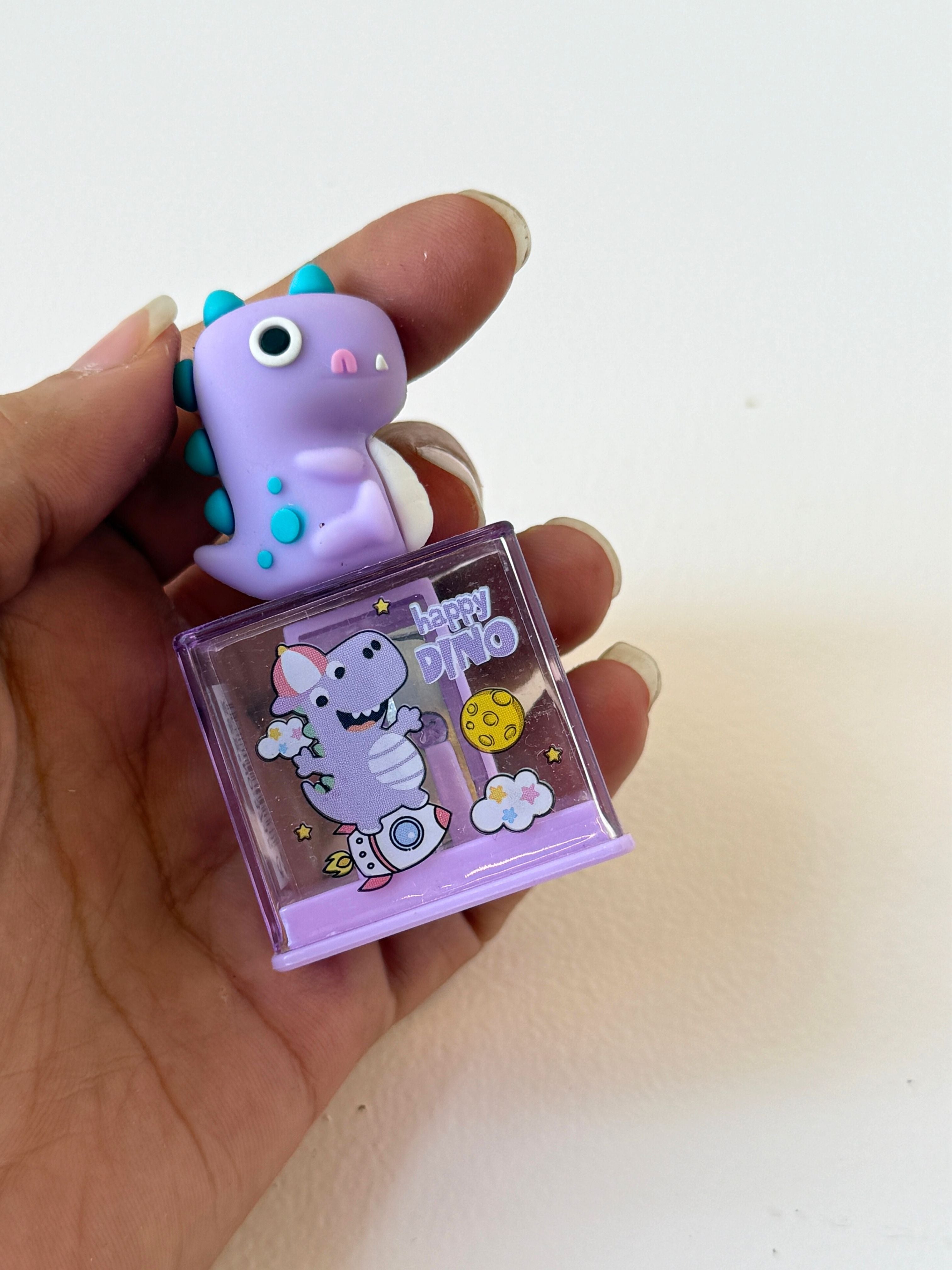 Happy Dino Pencil Sharpener – Cute & Colourful Buddy for Your Desk