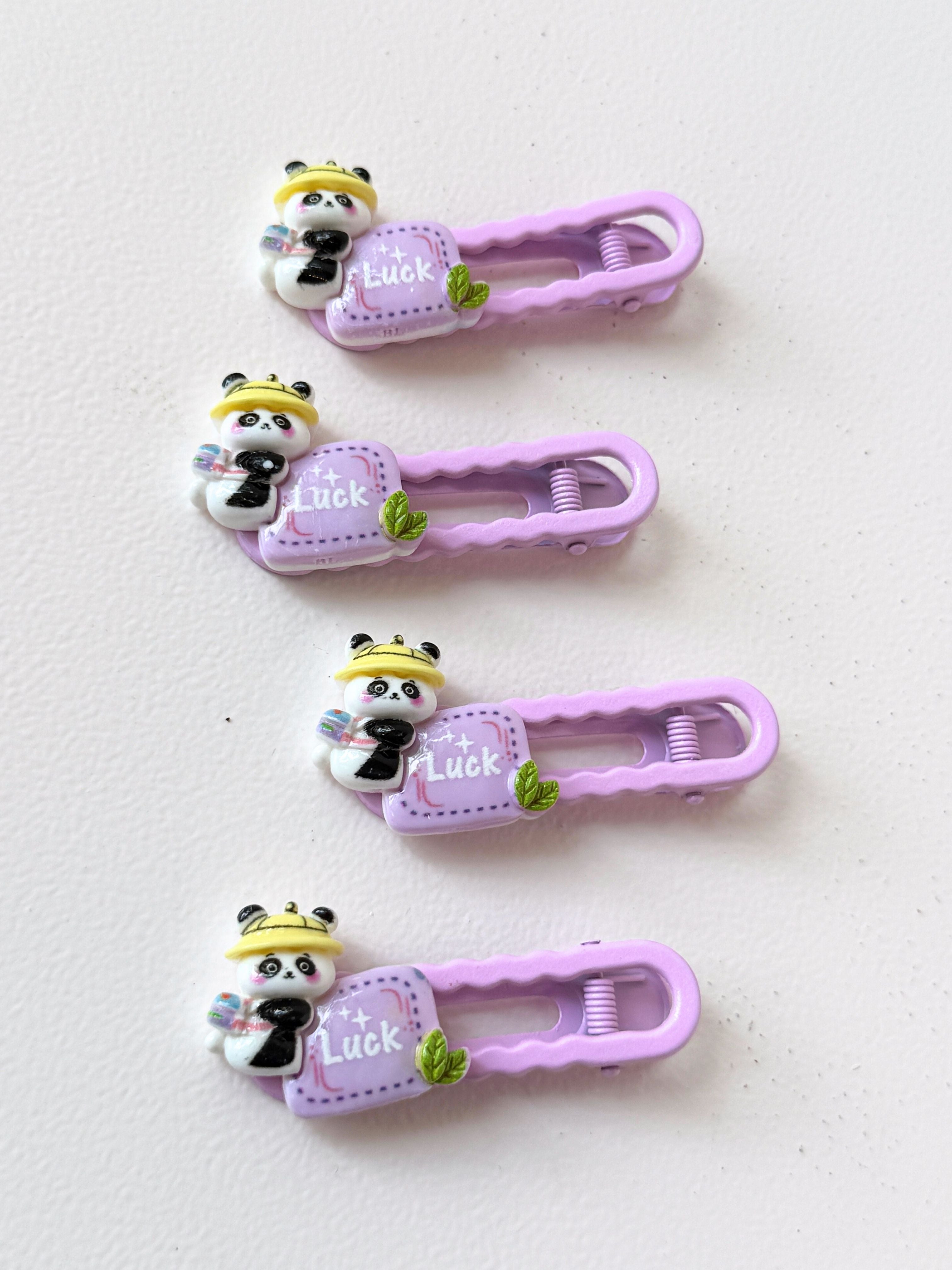 Panda Adorable Hair Clip Set (5-Pack)