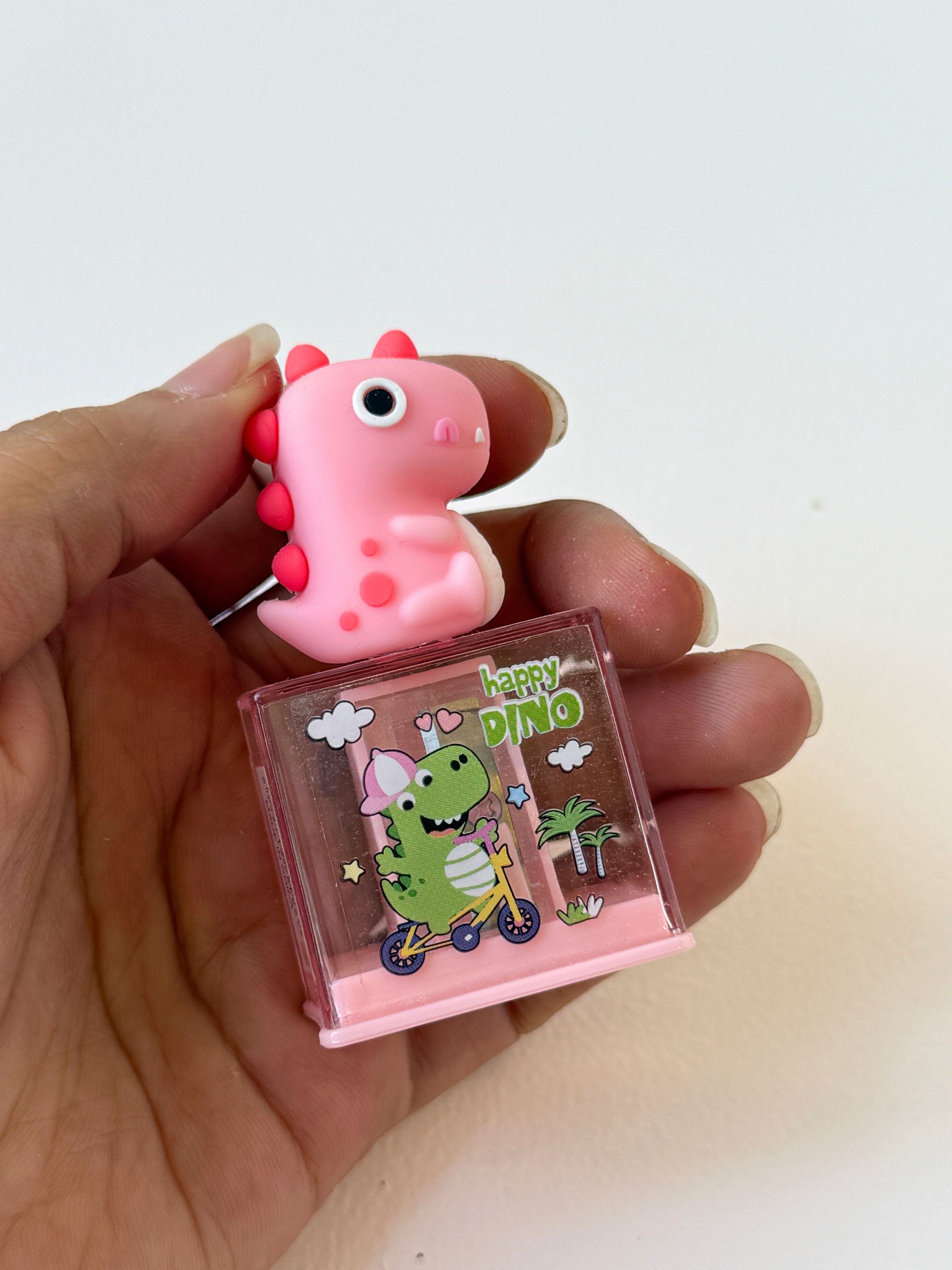 Happy Dino Pencil Sharpener – Cute & Colourful Buddy for Your Desk