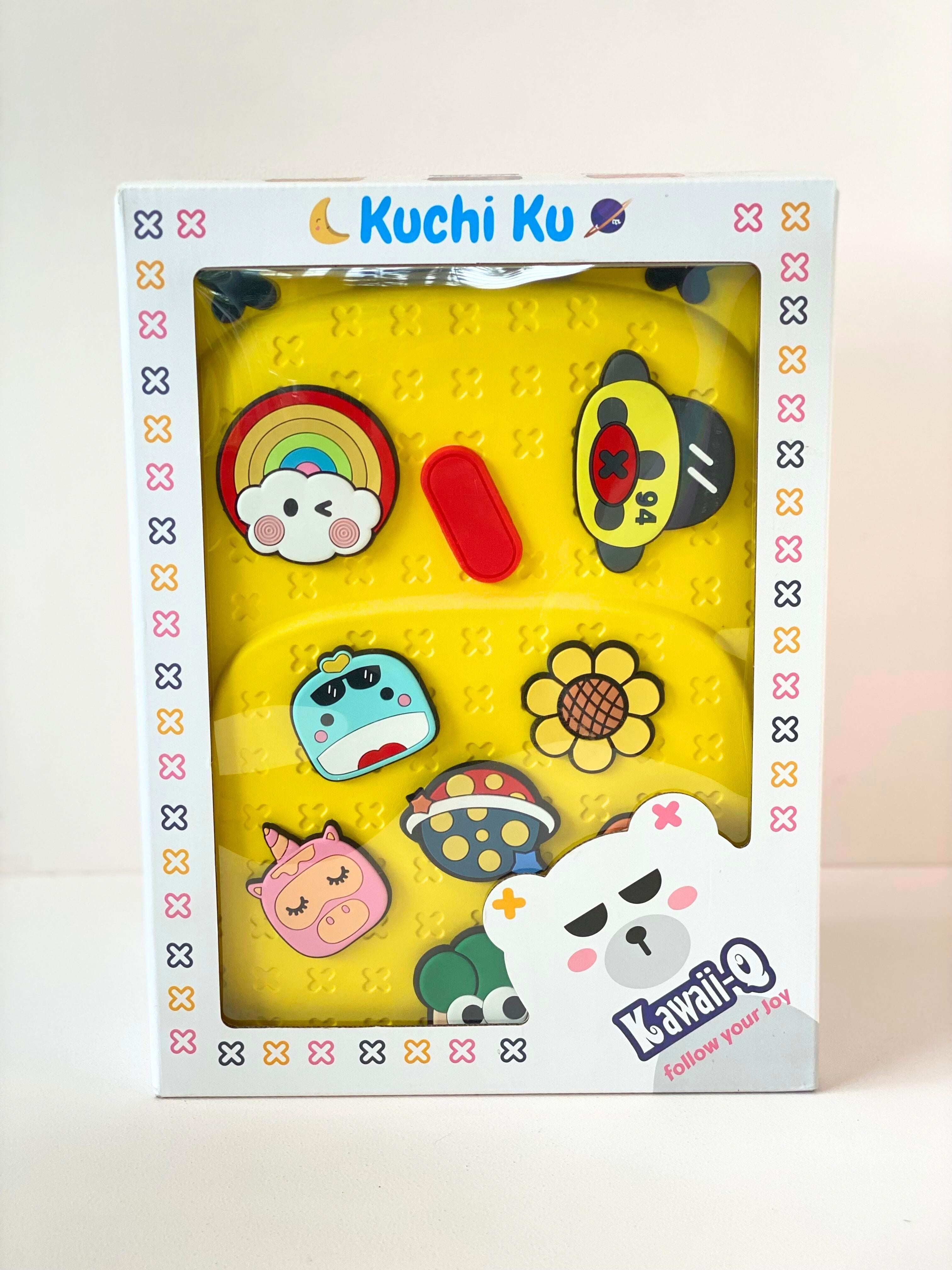 Kawaii Ku™ 3D Character Kids Backpack – Cute Cartoon Bag with Removable Pop Badges