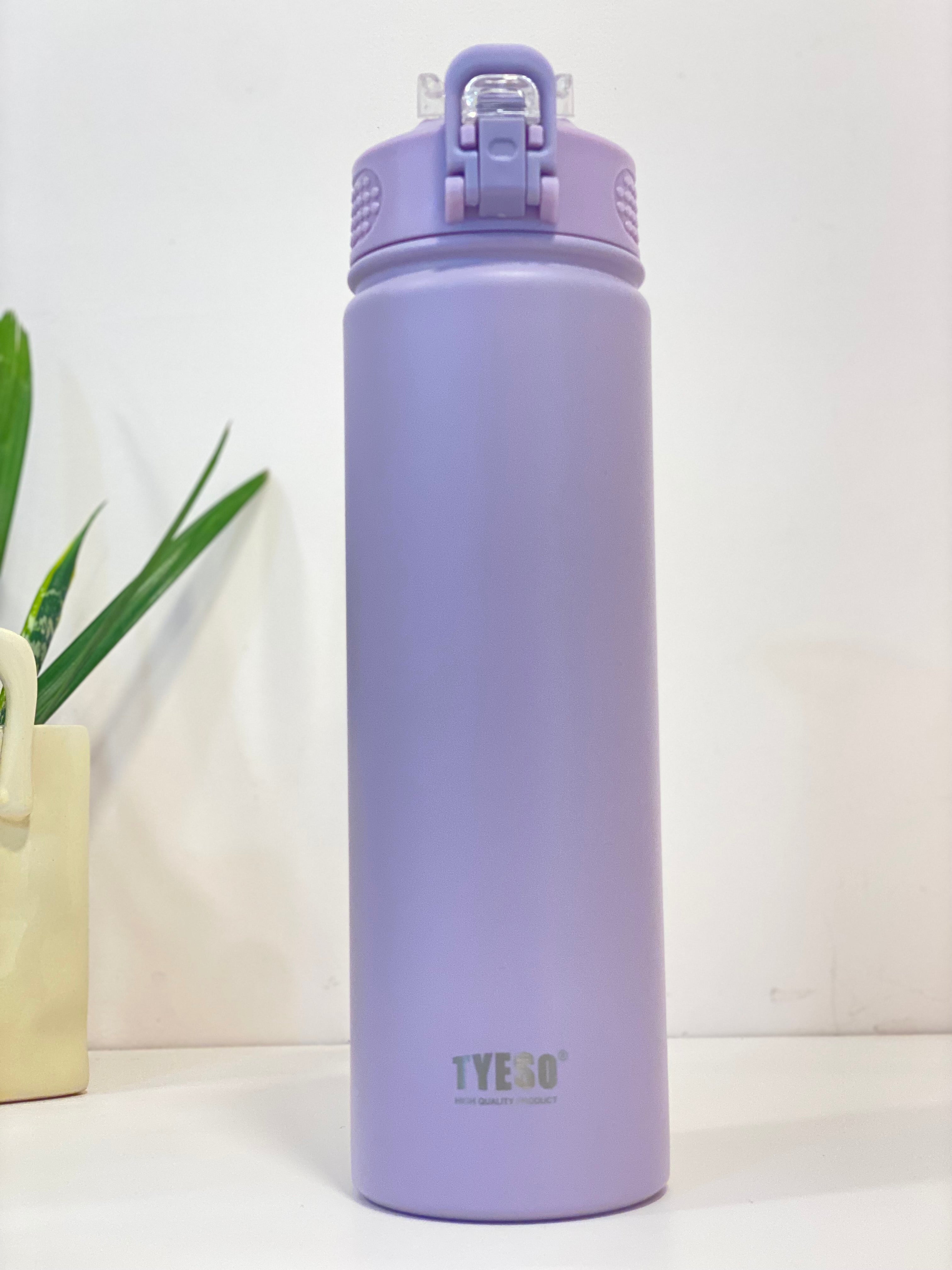 TYESO 759 ML Vacuum Insulated Stainless Steel Water Bottle – Leakproof Thermal Flask with Flip Lid & Handle | Hot & Cold Drink Bottle