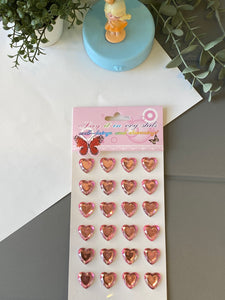 Heart Shape Diamond Stickers