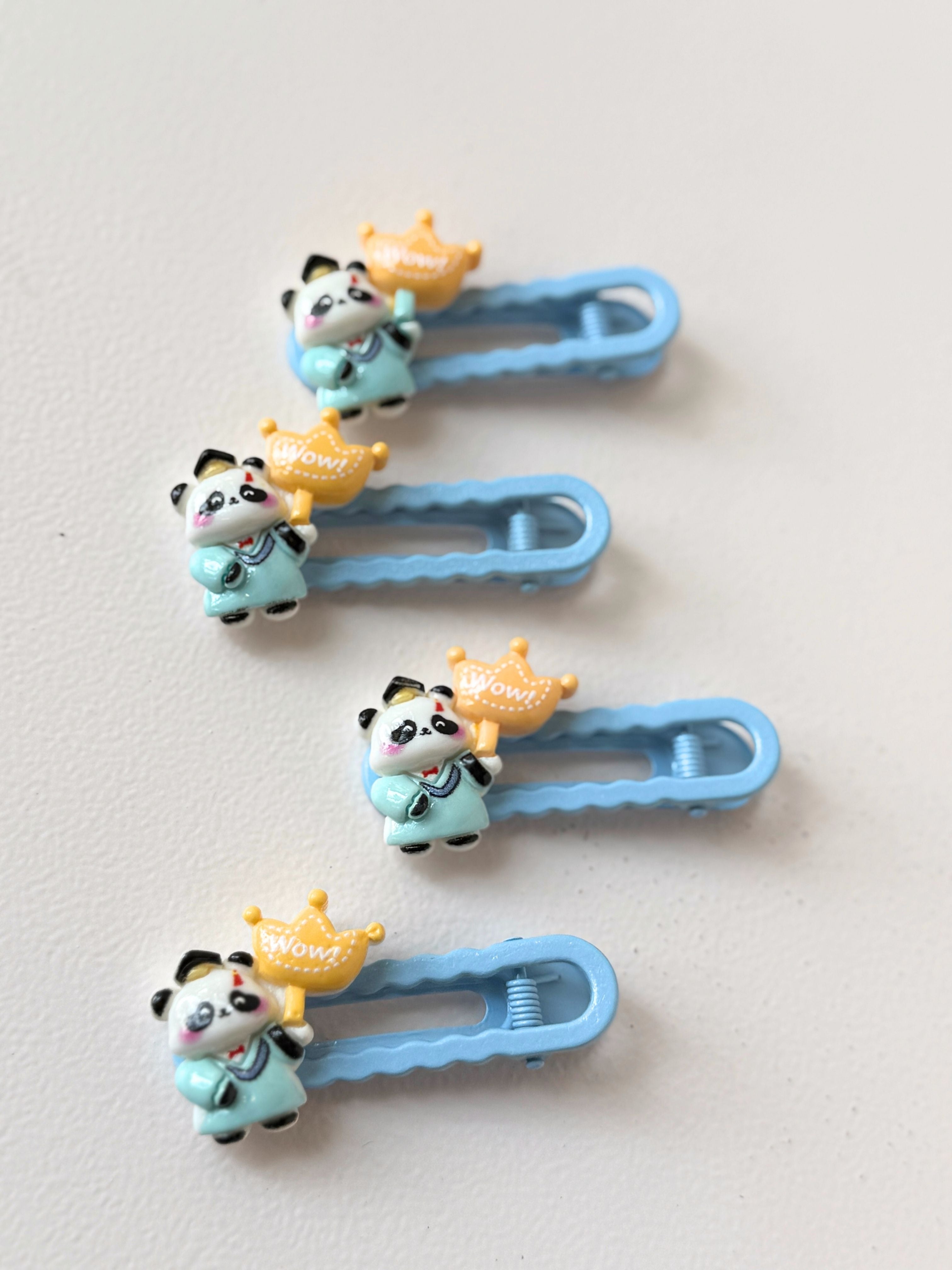 Panda Adorable Hair Clip Set (5-Pack)