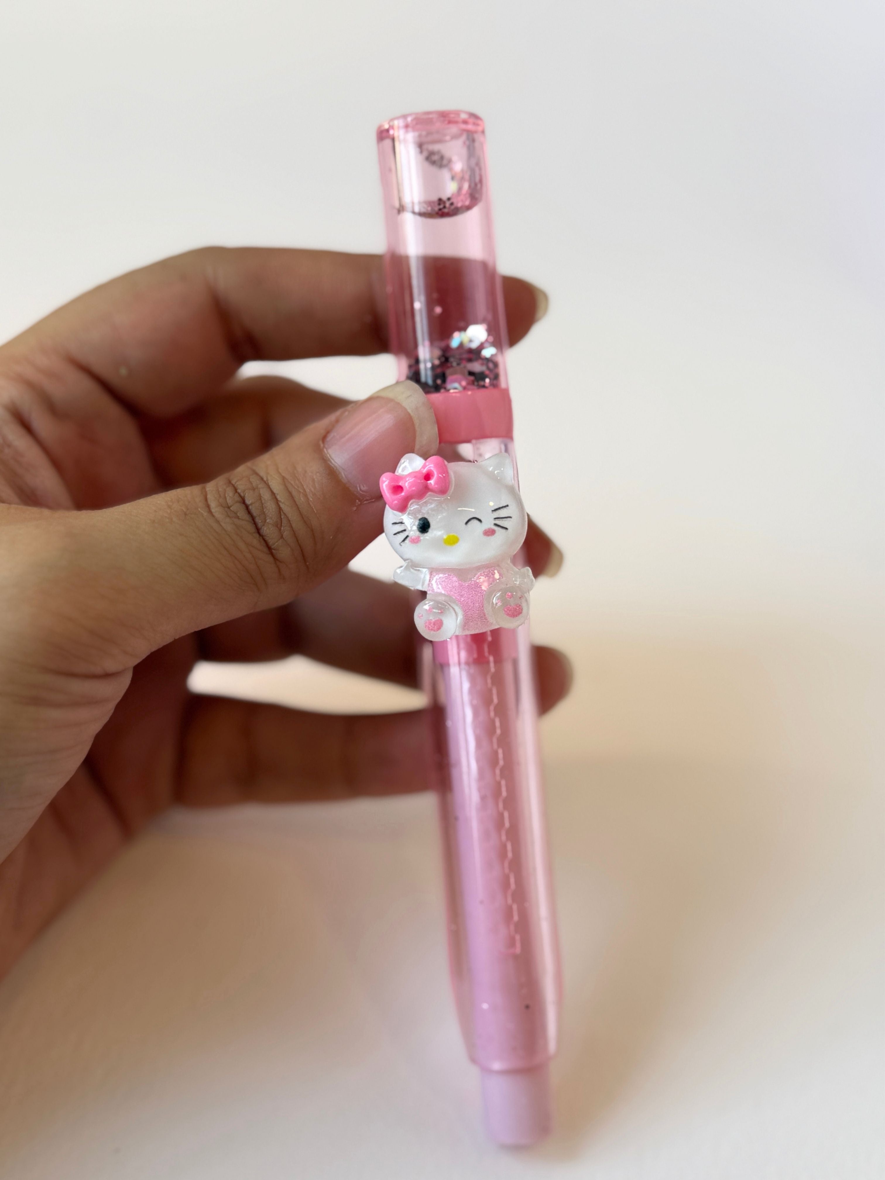 Kawaii Character Glitter Liquid Push Eraser